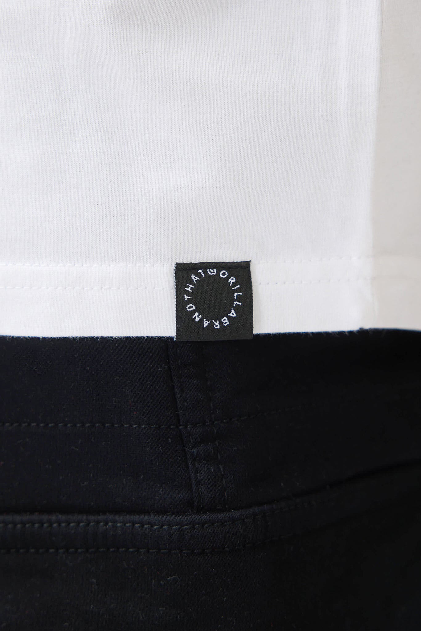 MINI EMBROIDERY T-SHIRT - WHITE - THAT GORILLA BRAND