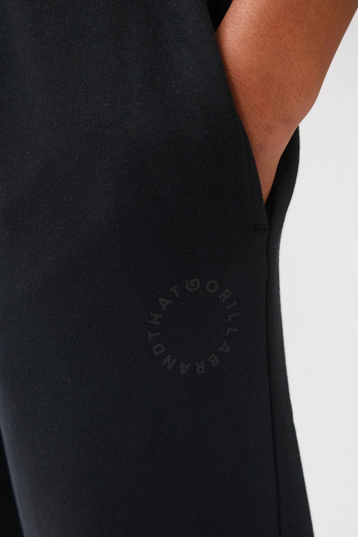 TONAL LOGO JOGGERS - BLACK - THAT GORILLA BRAND