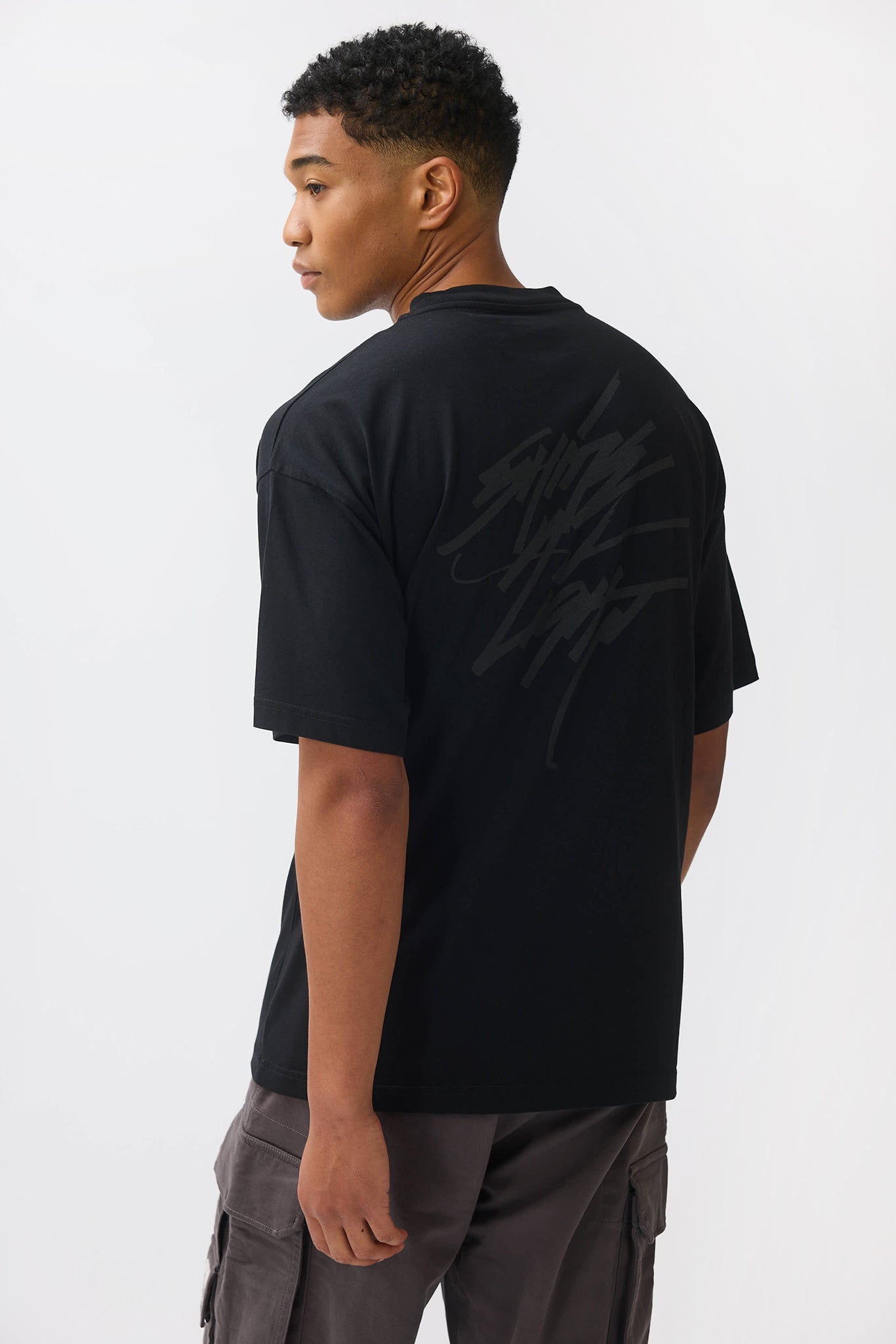 TGB x JK5 SHINE A LIGHT T-SHIRT - BLACK ON BLACK - THAT GORILLA BRAND