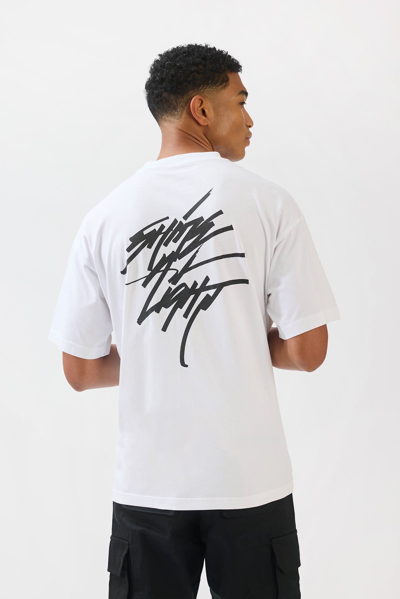 TGB x JK5 SHINE A LIGHT T-SHIRT - WHITE - THAT GORILLA BRAND