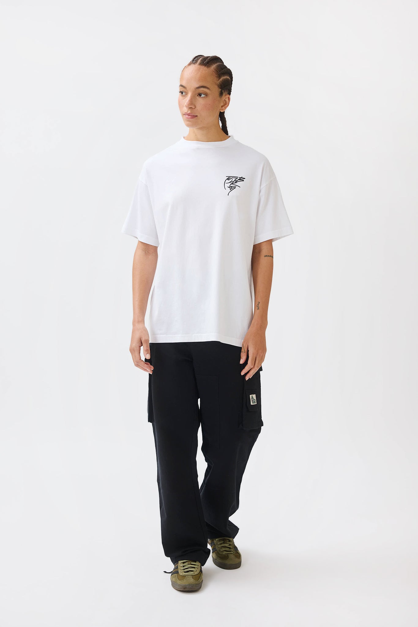 TGB x JK5 SHINE A LIGHT T-SHIRT - WHITE - THAT GORILLA BRAND