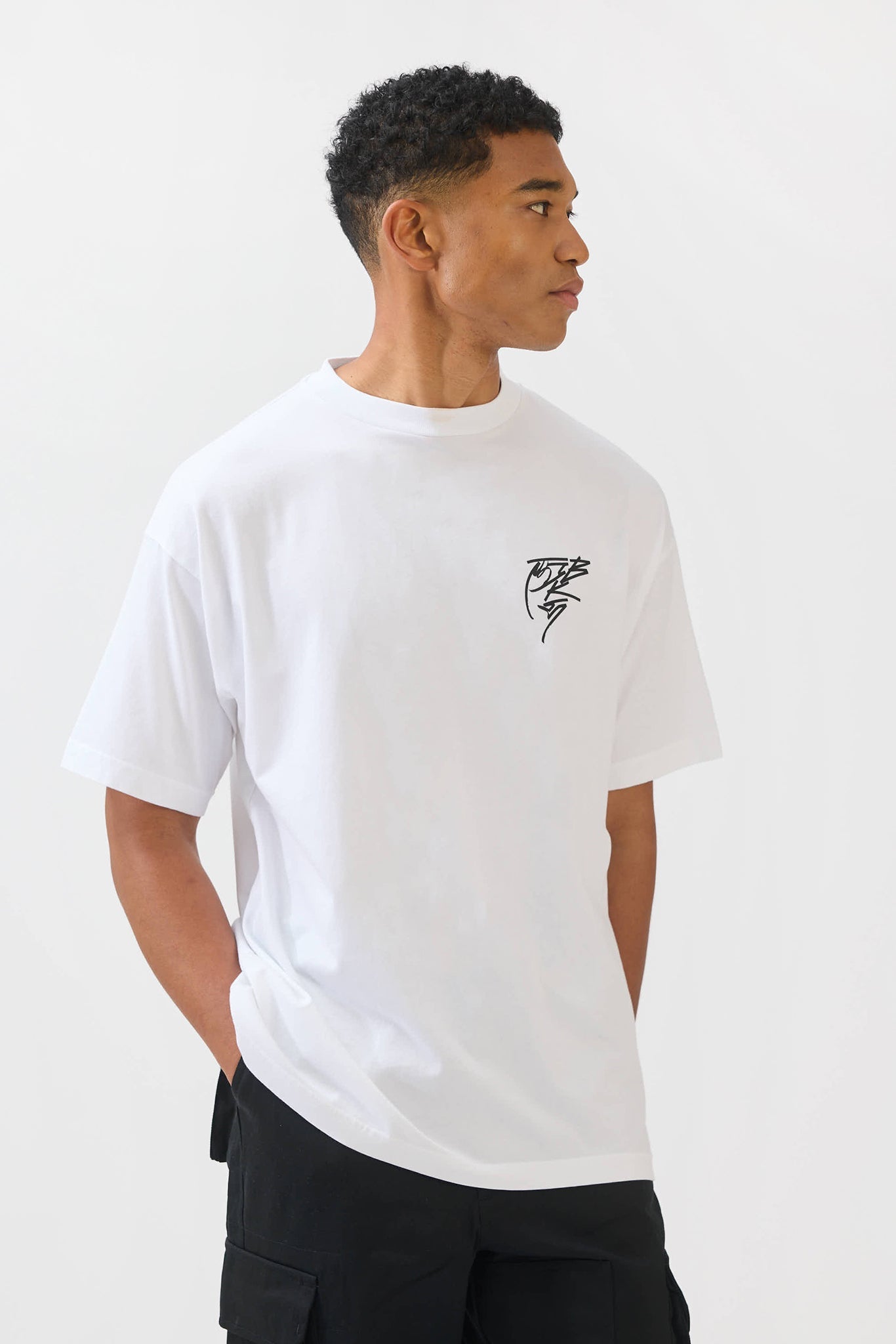 TGB x JK5 SHINE A LIGHT T-SHIRT - WHITE - THAT GORILLA BRAND