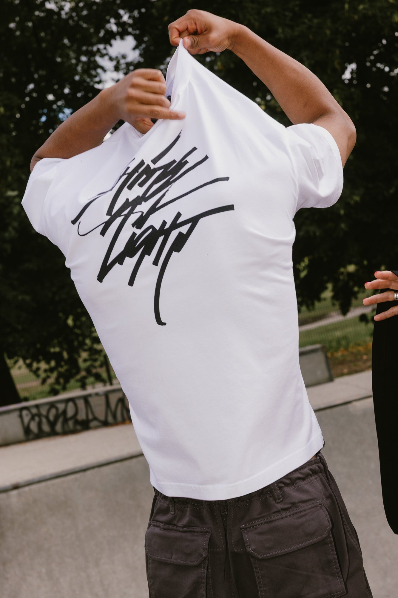 TGB x JK5 SHINE A LIGHT T-SHIRT - WHITE - THAT GORILLA BRAND