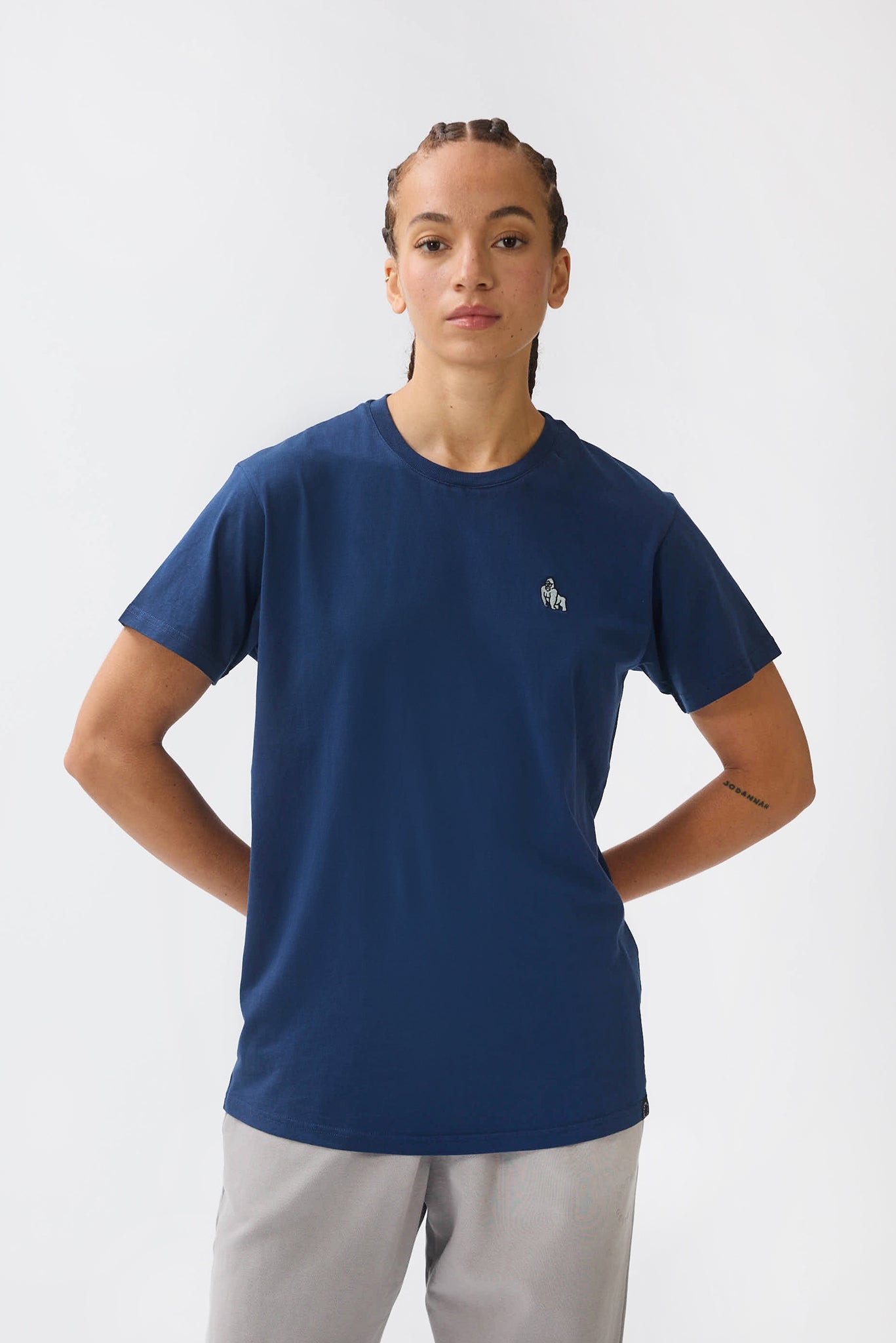 MINI EMBROIDERY T-SHIRT - NAVY - THAT GORILLA BRAND