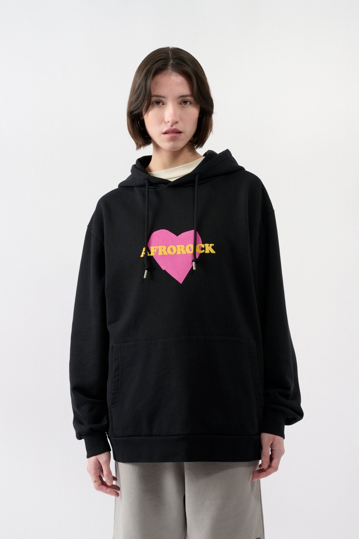 Afrorock Love Hoodie - Black - THAT GORILLA BRAND