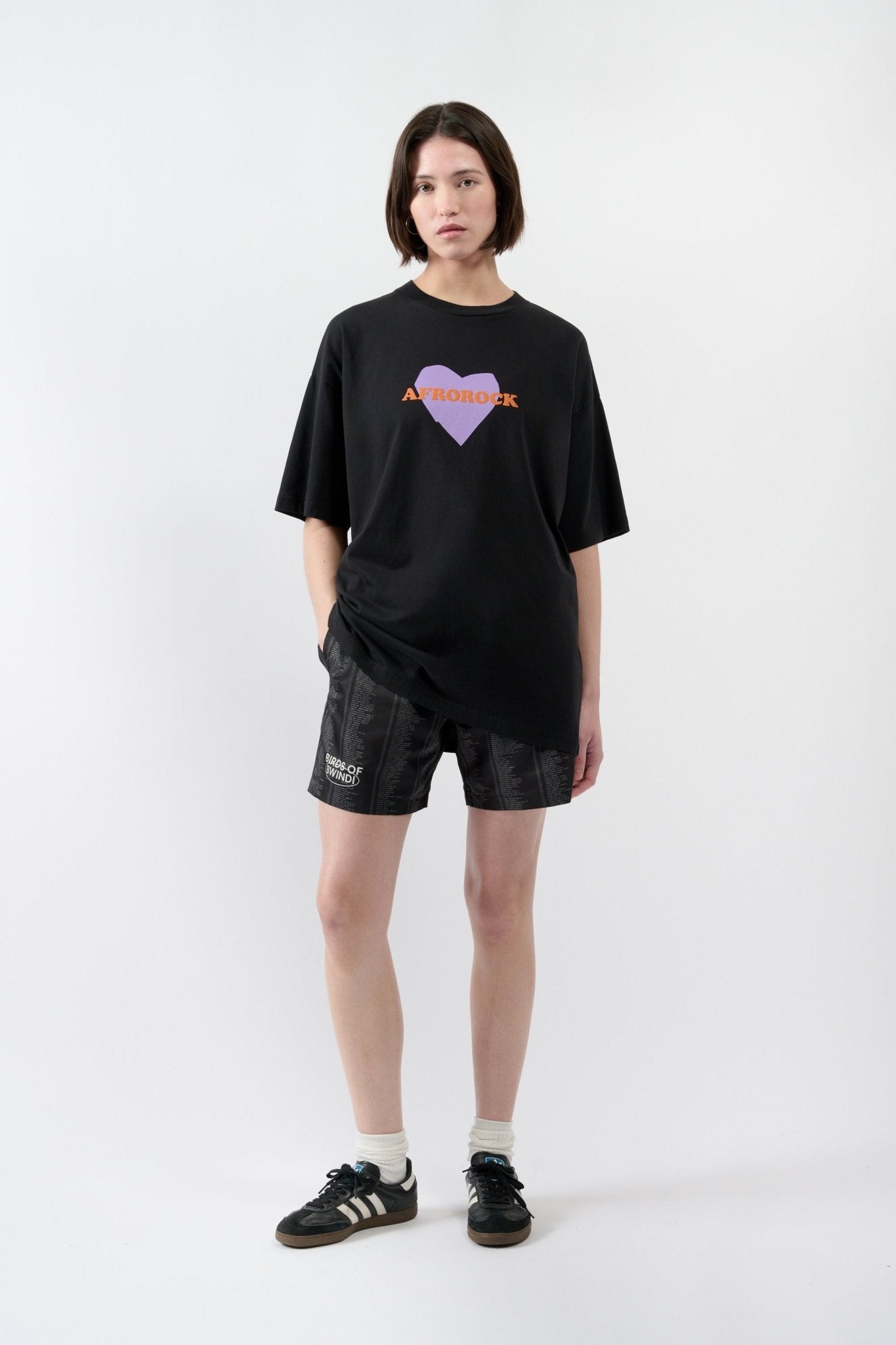 Afrorock Love T-shirt - Black - THAT GORILLA BRAND