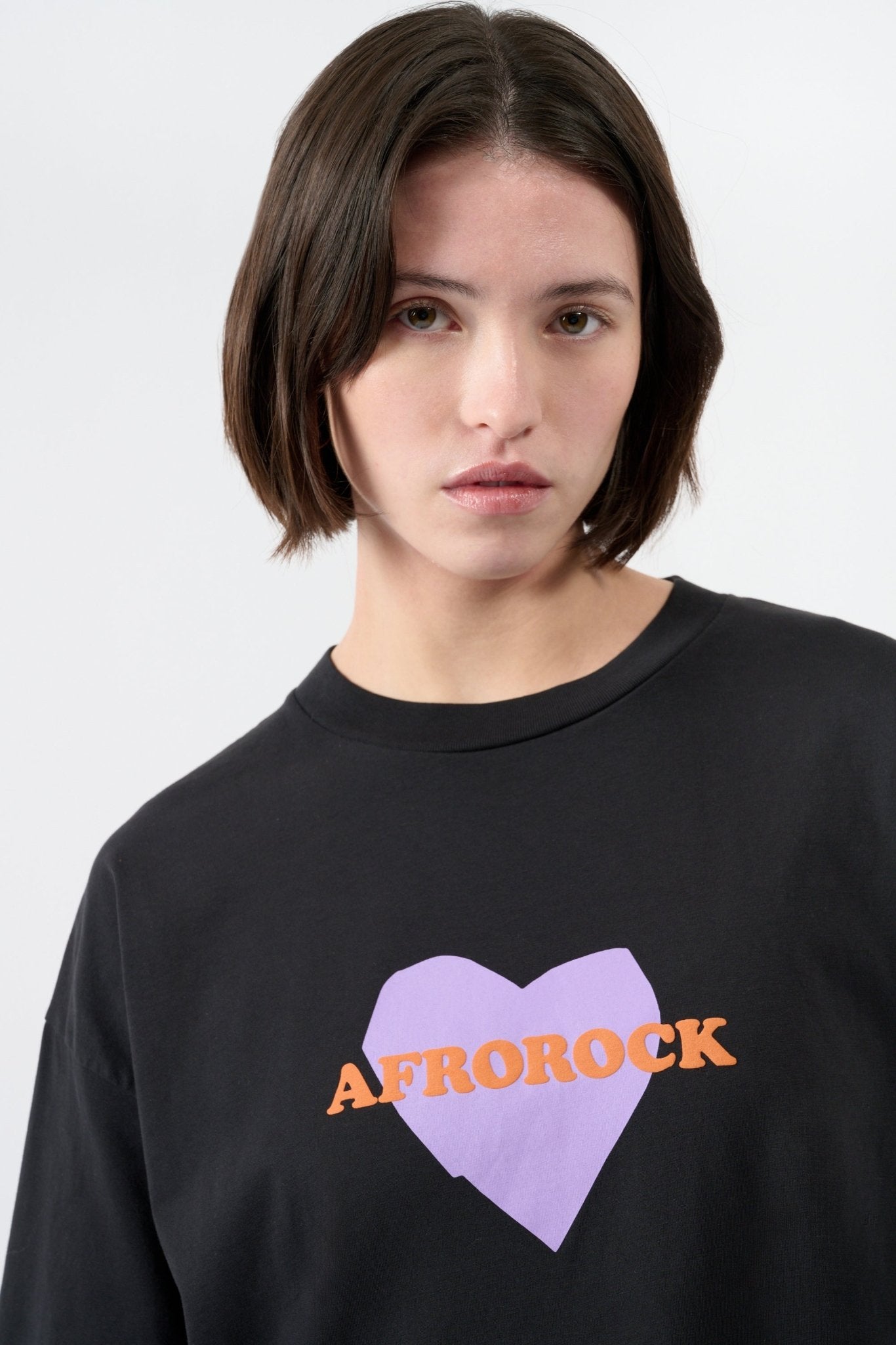 Afrorock Love T-shirt - Black - THAT GORILLA BRAND