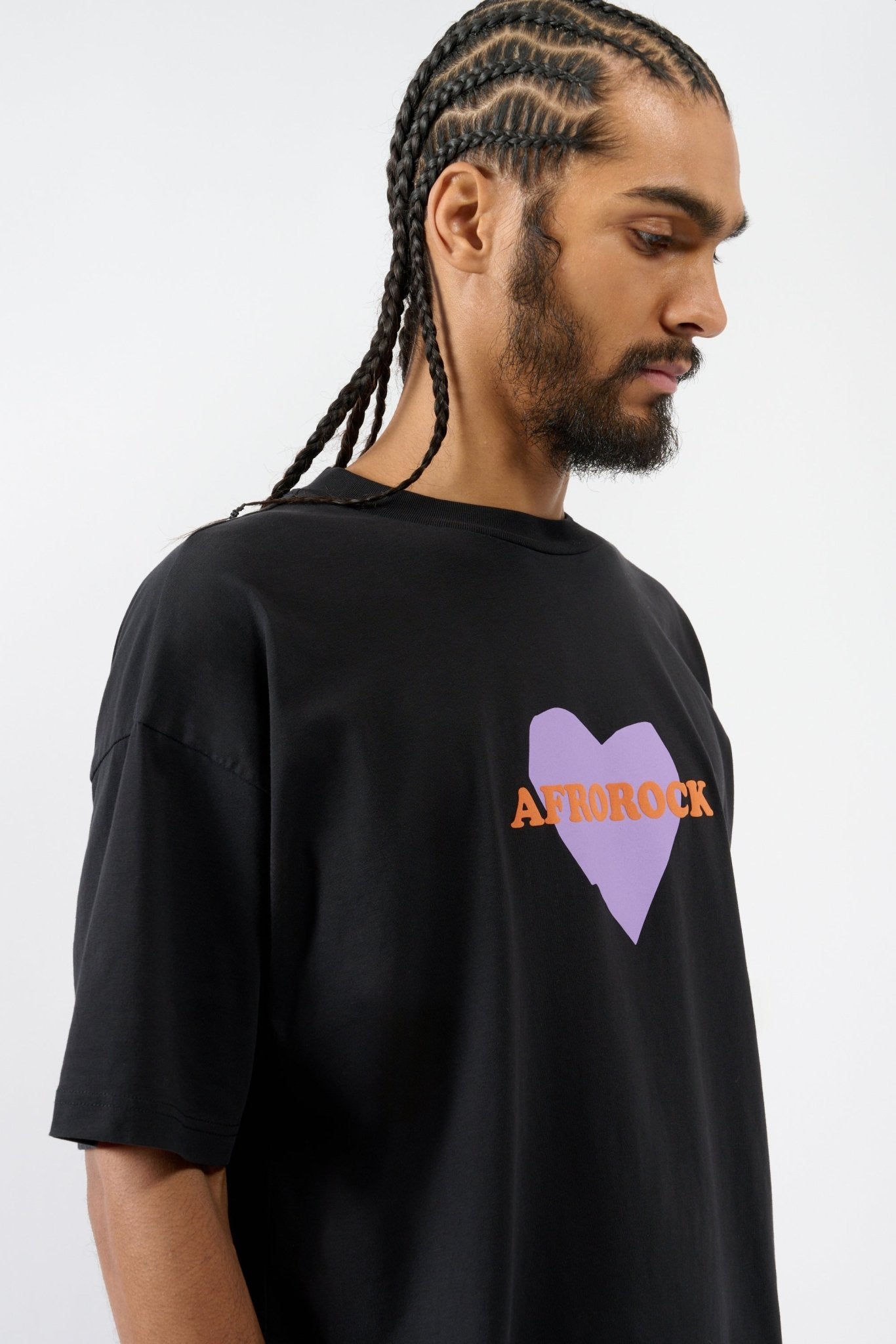 Afrorock Love T-shirt - Black - THAT GORILLA BRAND