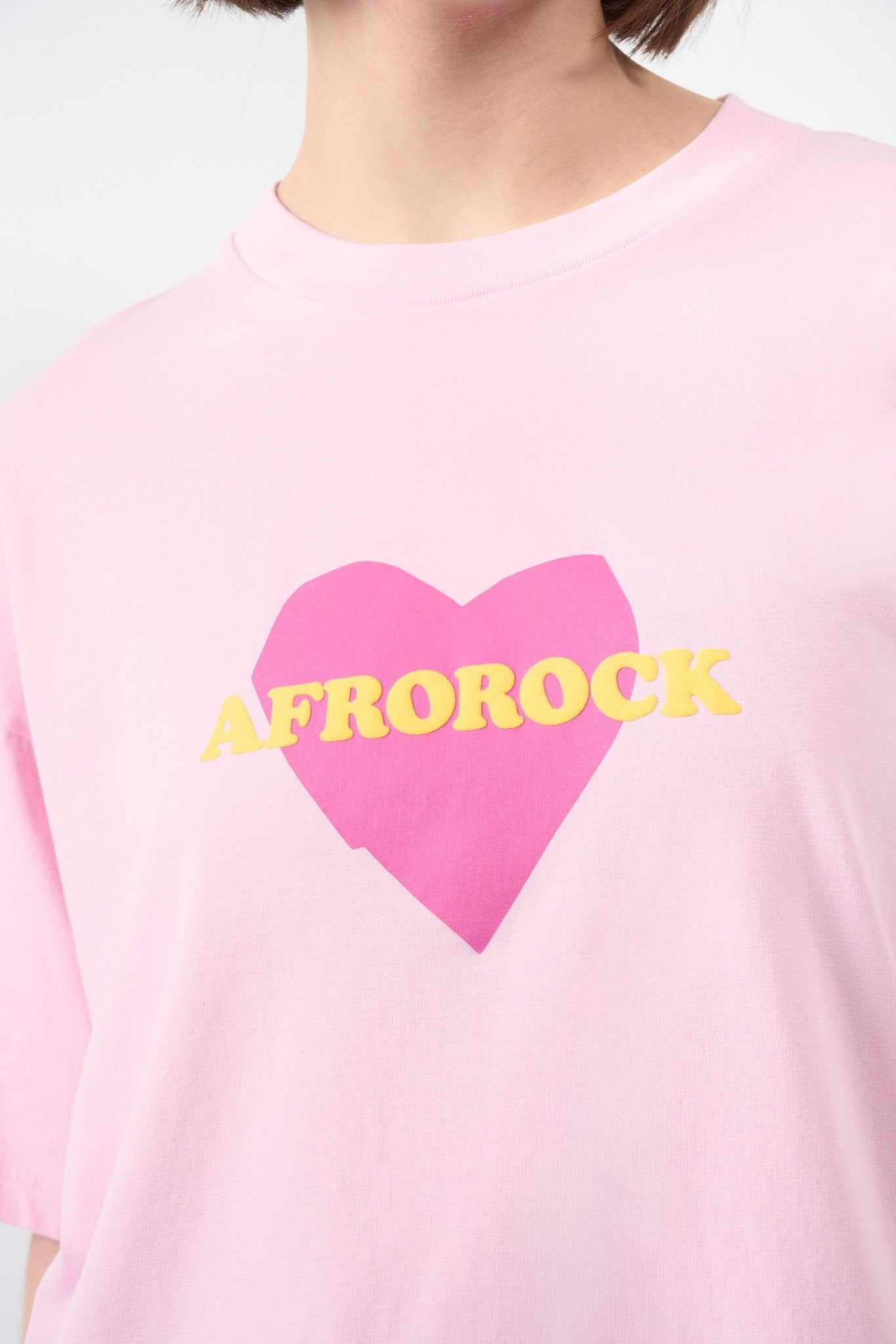 Afrorock Love T-shirt - Pink - THAT GORILLA BRAND