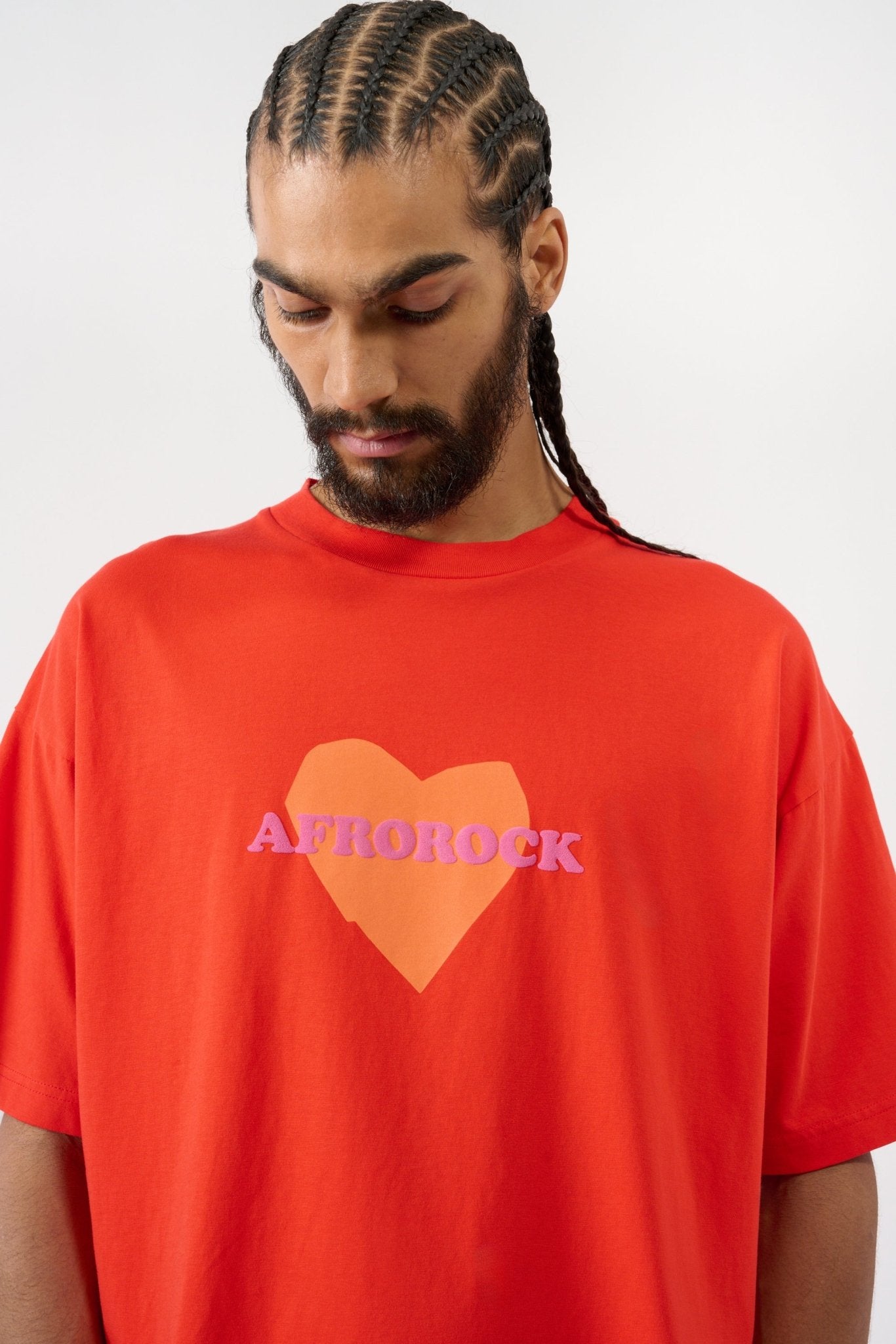 Afrorock Love T-shirt - Red - THAT GORILLA BRAND