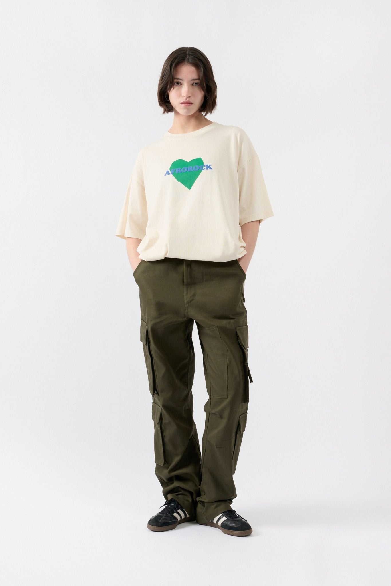 Afrorock Love T-shirt - White - THAT GORILLA BRAND