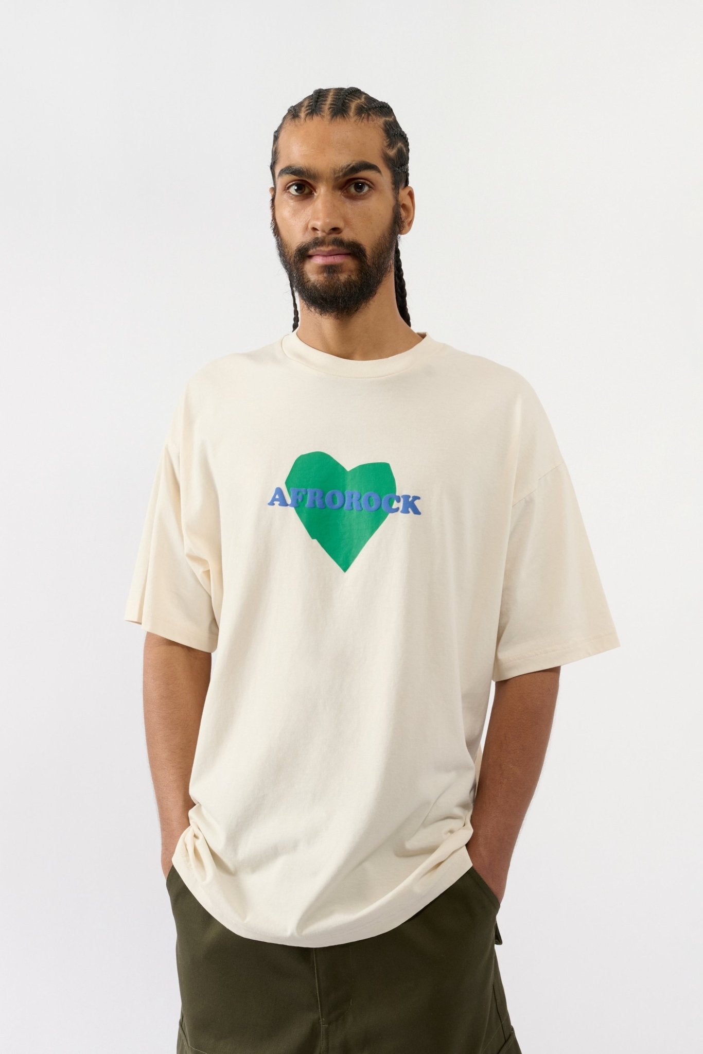 Afrorock Love T-shirt - White - THAT GORILLA BRAND