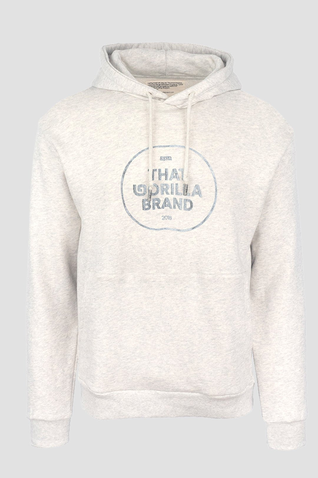 BADGE HOODIE - OAT - THAT GORILLA BRAND