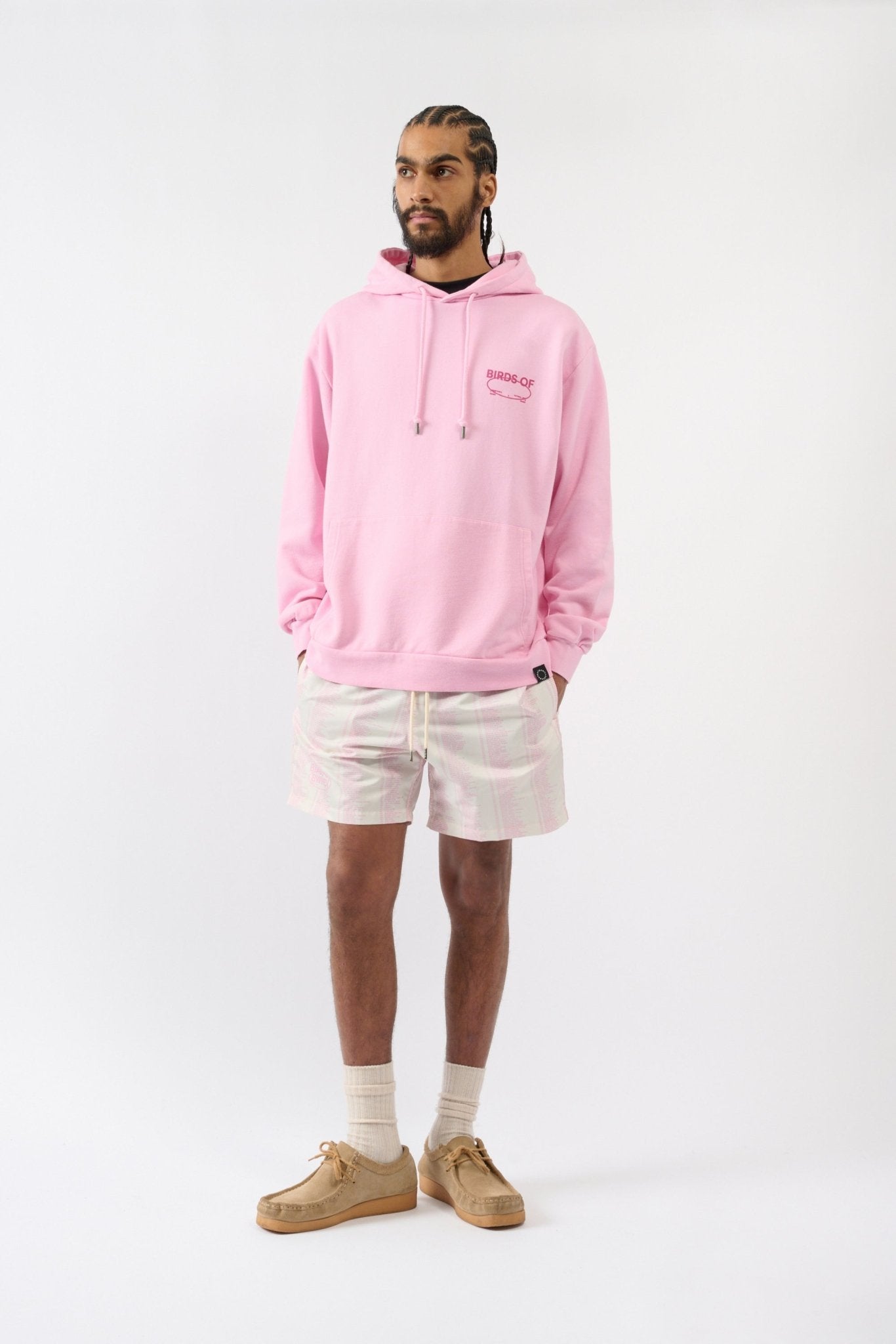 Birds of Bwindi Hoodie - Pink - THAT GORILLA BRAND