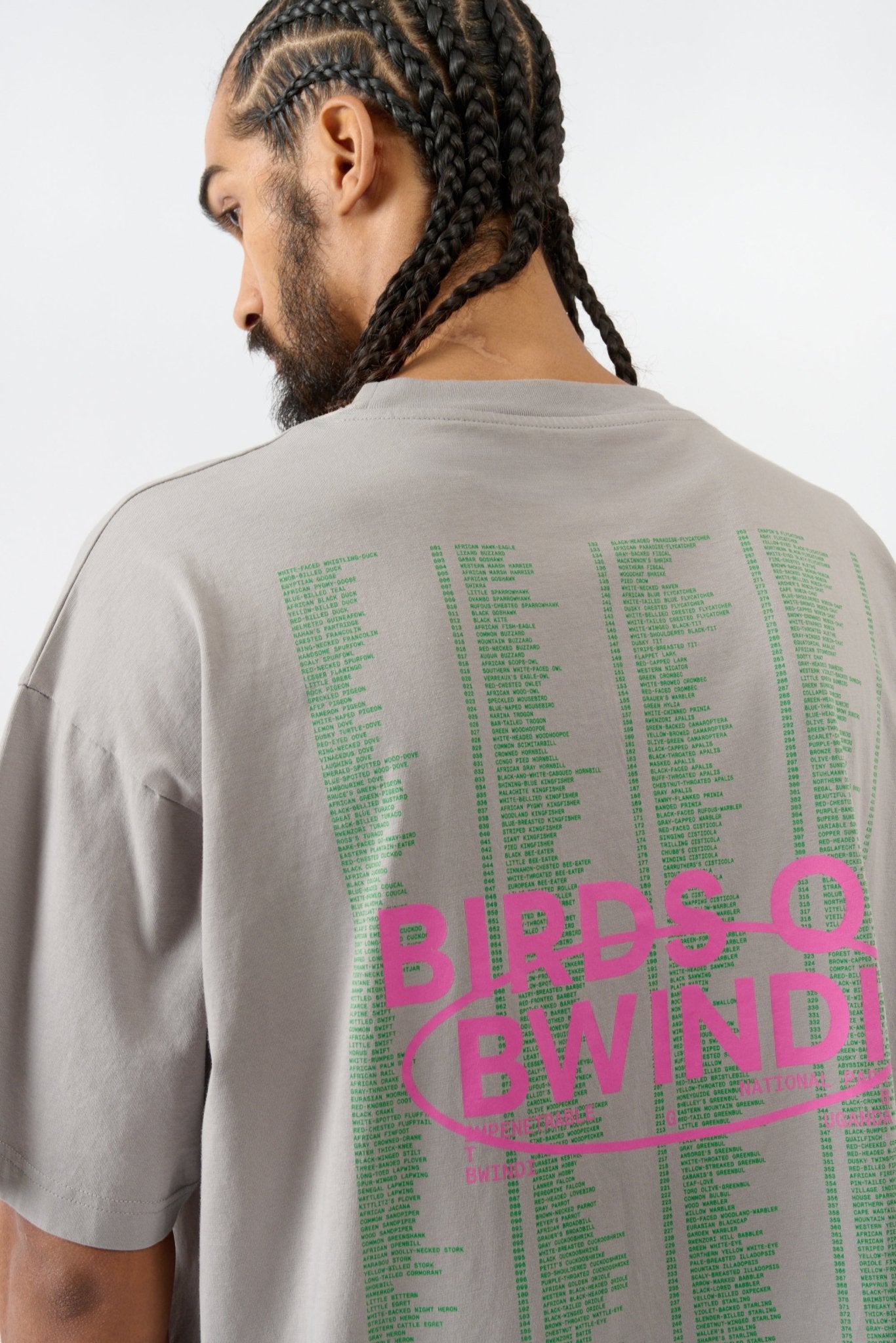 Birds of Bwindi T-shirt - Grey - THAT GORILLA BRAND