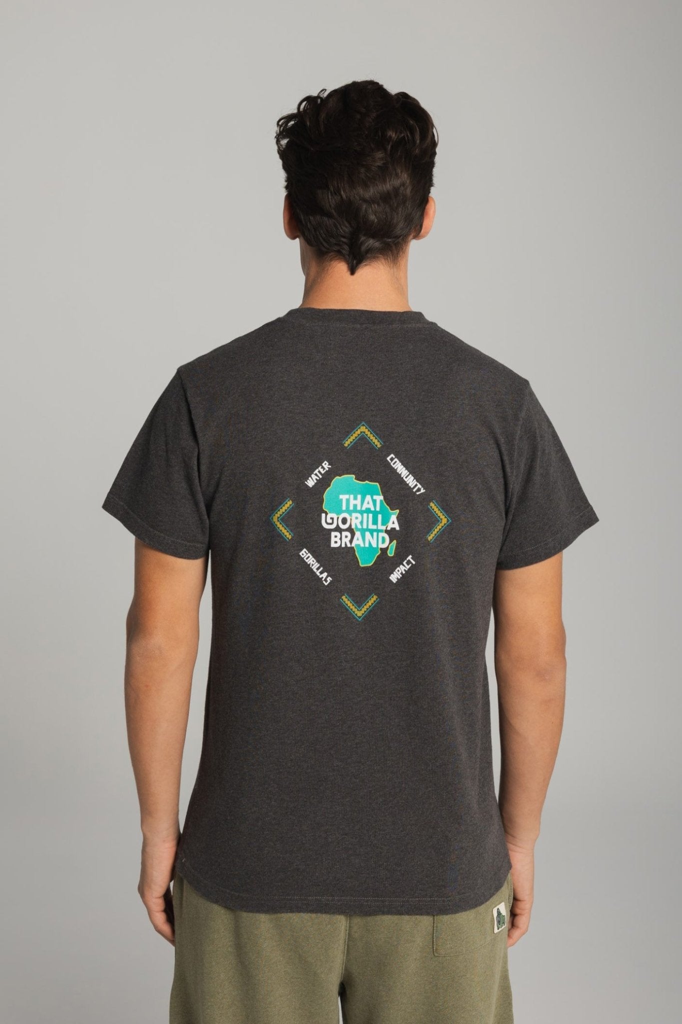COMMUNITY POCKET T - CHARCOAL MELANGE - THAT GORILLA BRAND