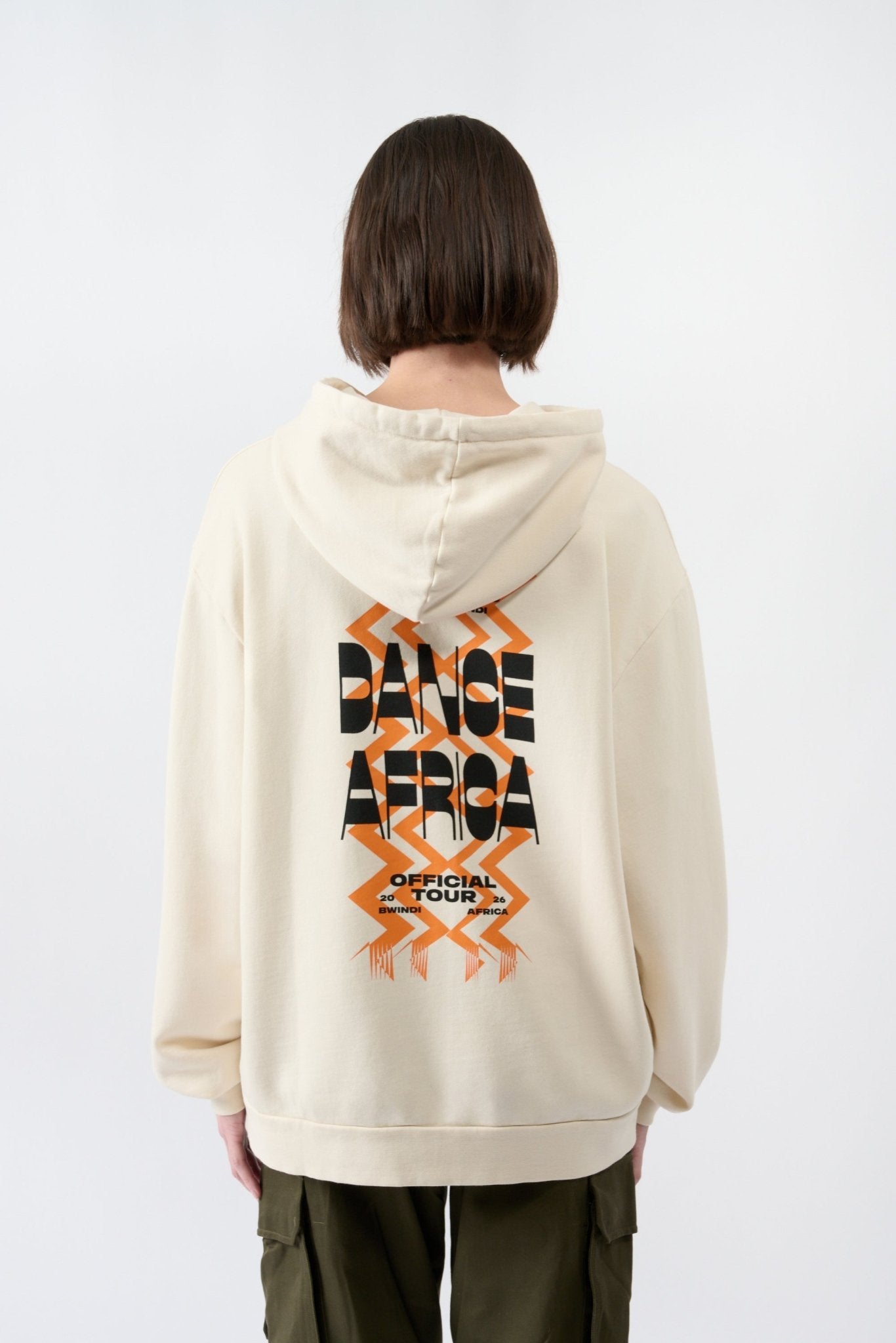 Dance Africa Hoodie - White - THAT GORILLA BRAND