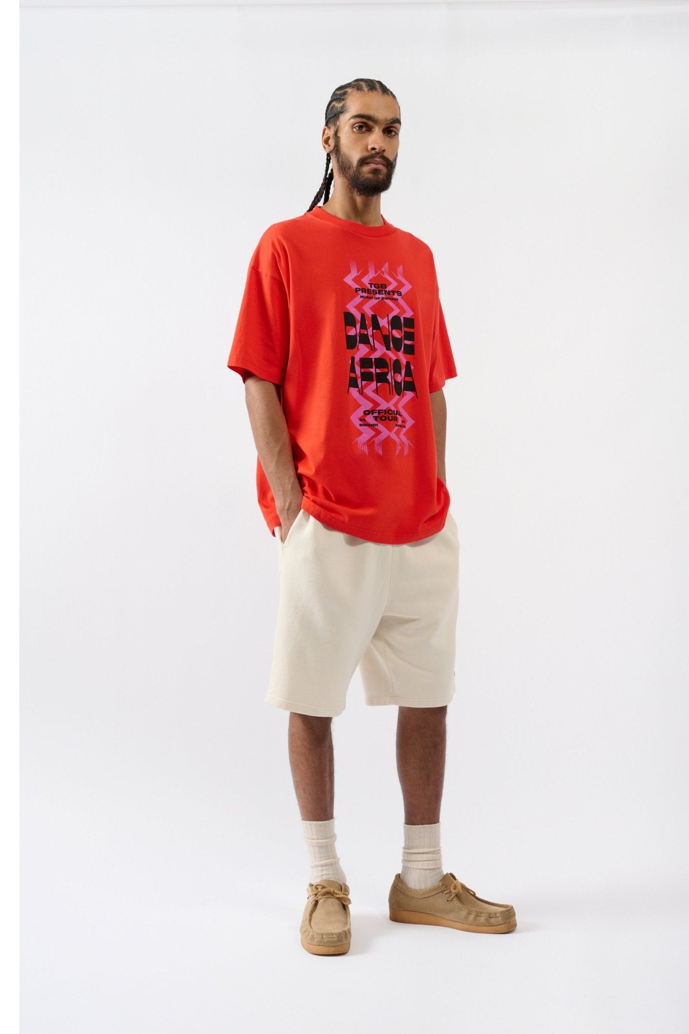 Dance Africa T-Shirt - Red - THAT GORILLA BRAND