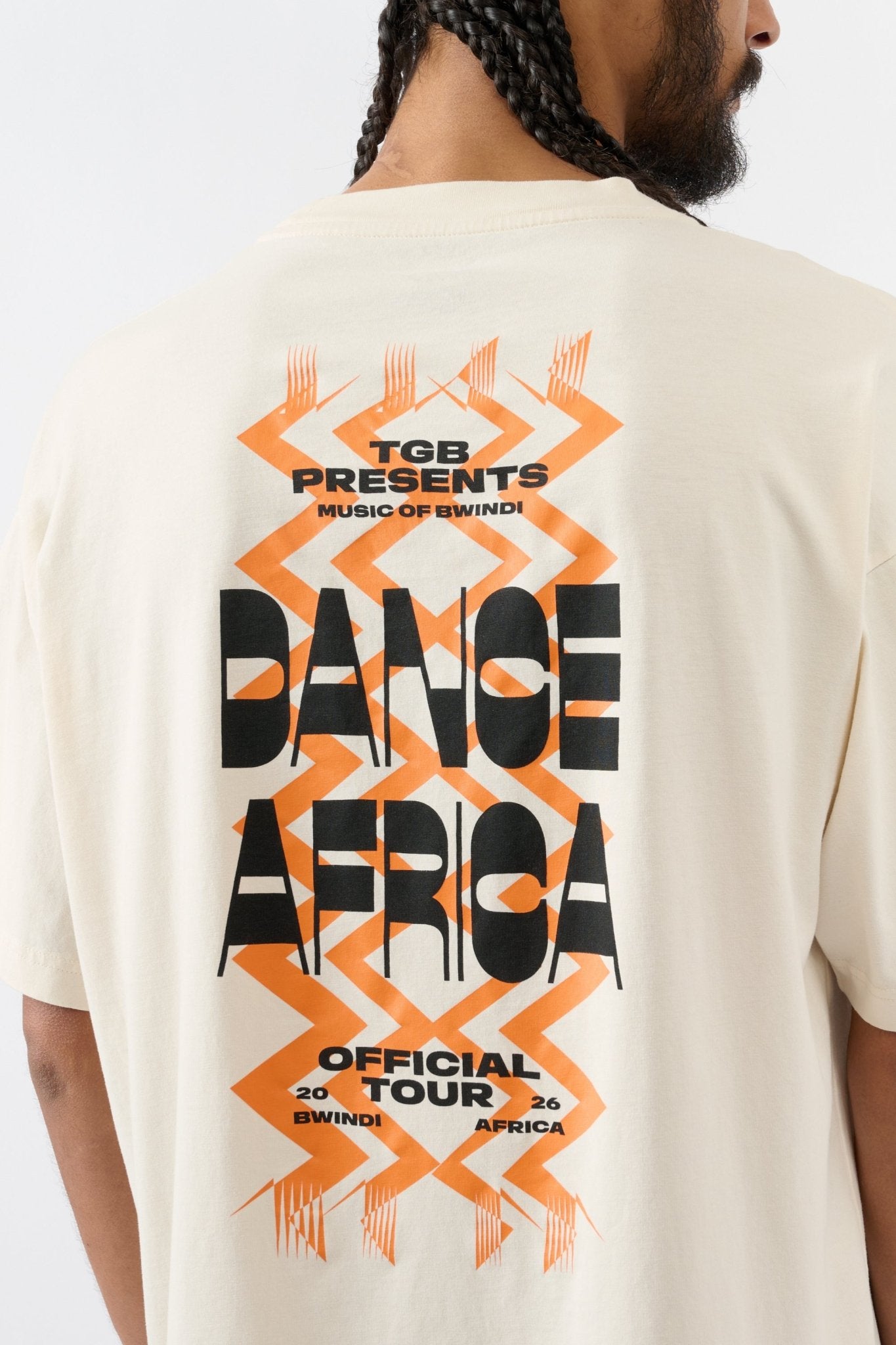 Dance Africa T-shirt - White - THAT GORILLA BRAND