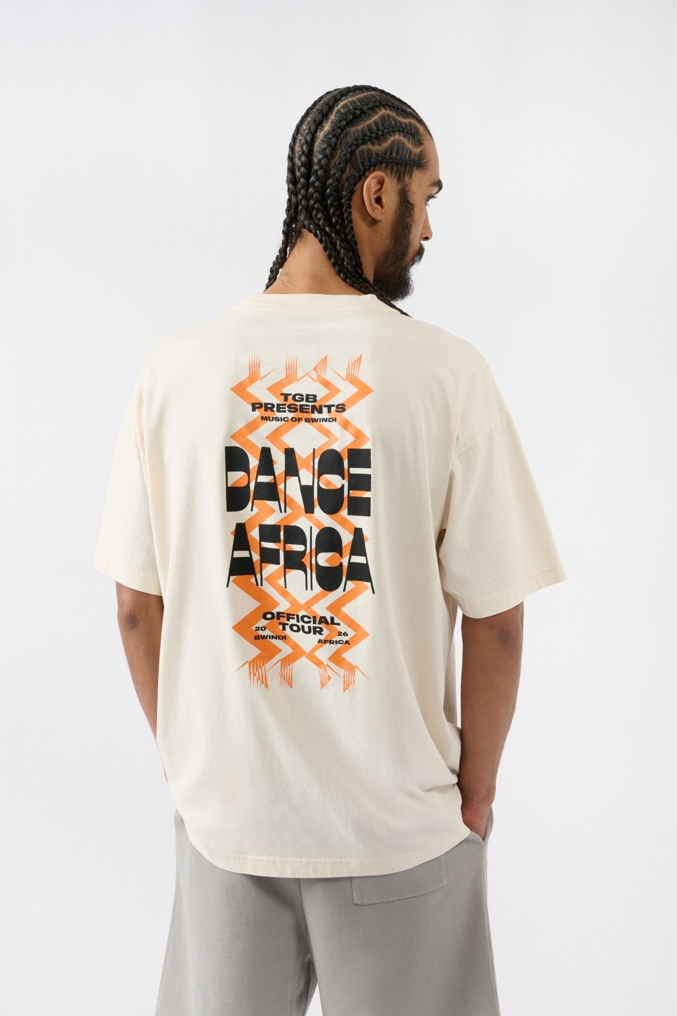 Dance Africa T-shirt - White - THAT GORILLA BRAND