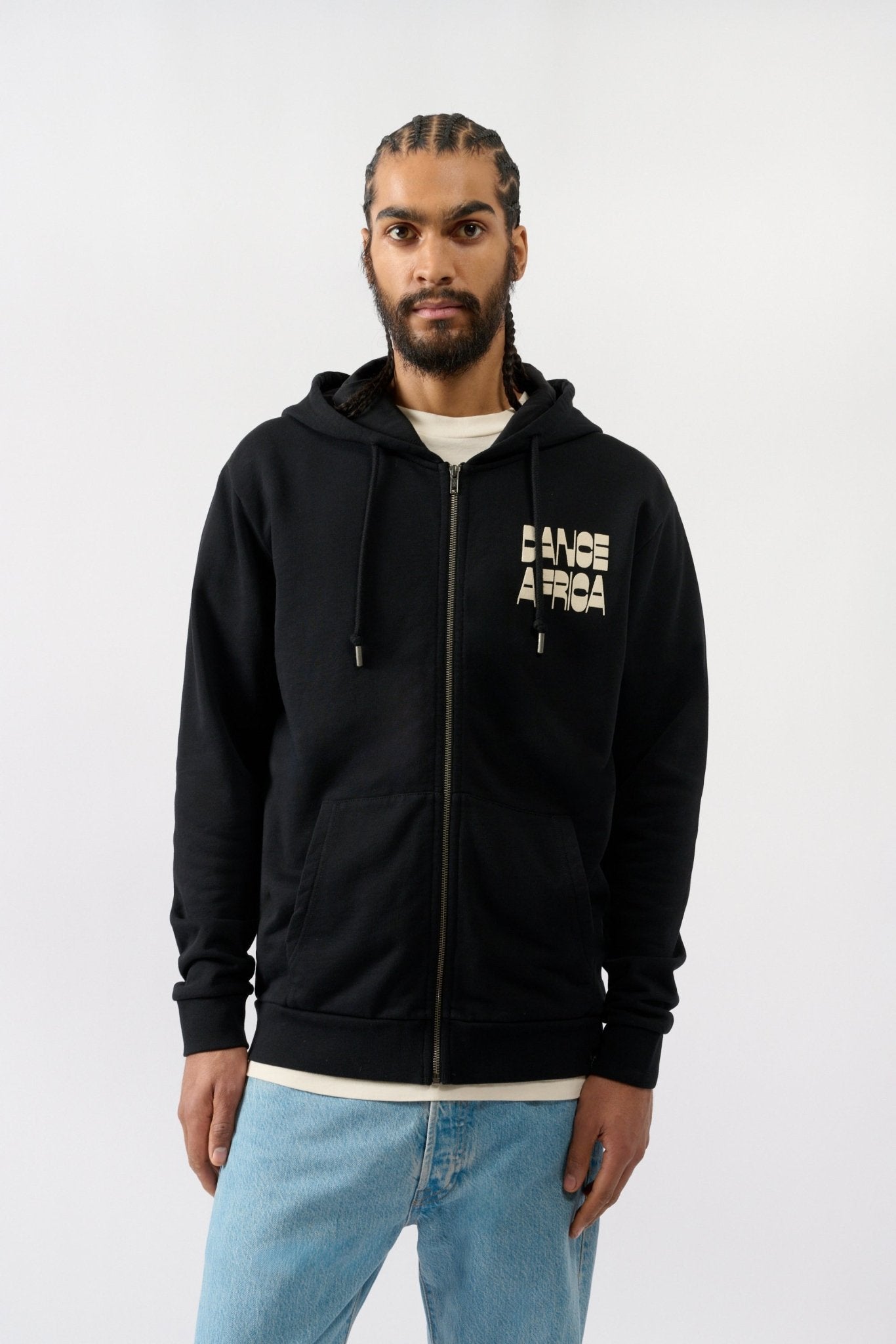 Dance Africa Zip Hoodie - Black - THAT GORILLA BRAND