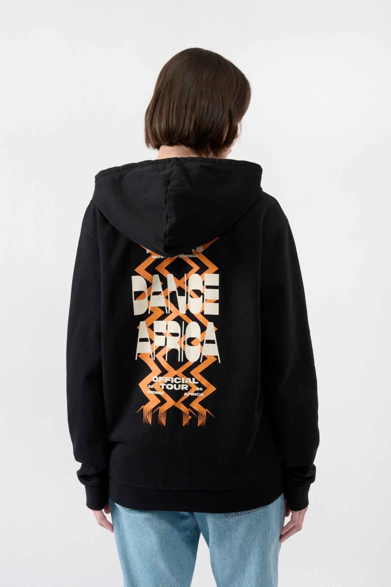 Dance Africa Zip Hoodie - Black - THAT GORILLA BRAND