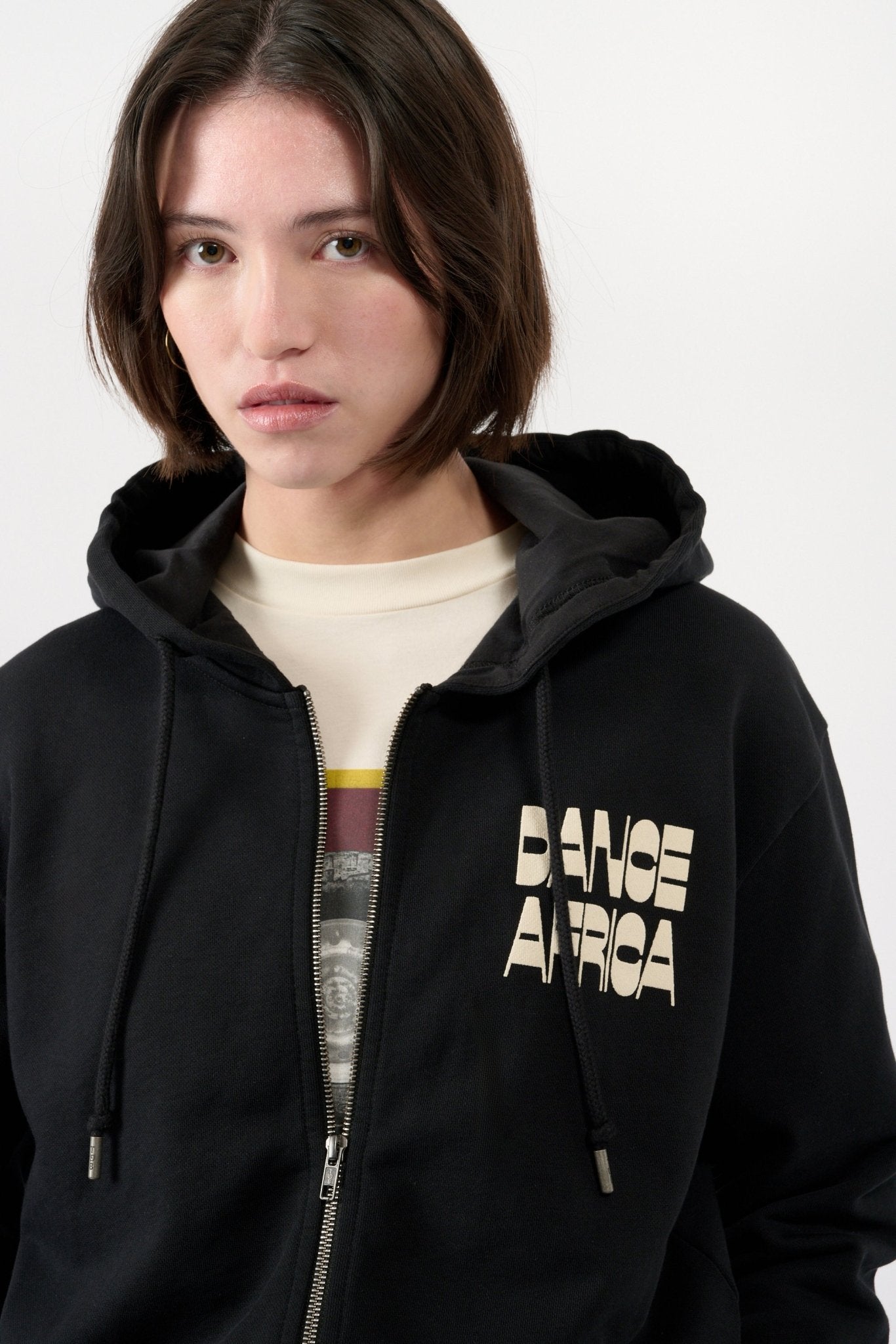 Dance Africa Zip Hoodie - Black - THAT GORILLA BRAND