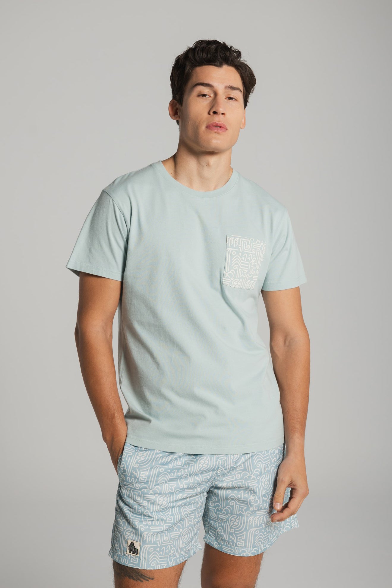 GORILLA WATERFALL POCKET T - POOL - THAT GORILLA BRAND