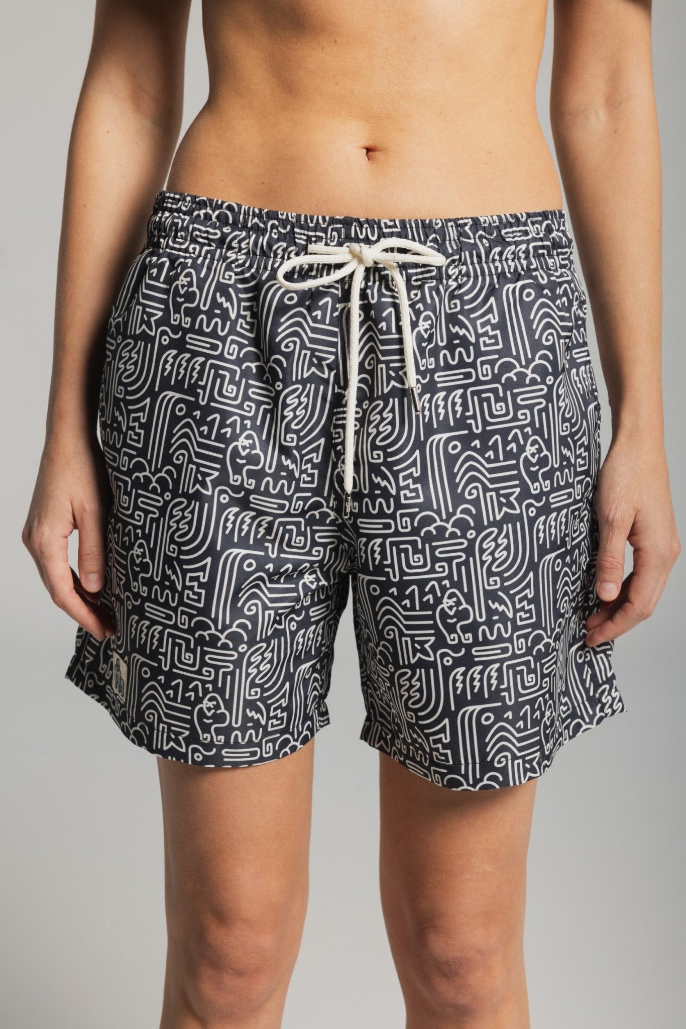 GORILLA WATERFALL TRUNKS - AOP BLACK - THAT GORILLA BRAND