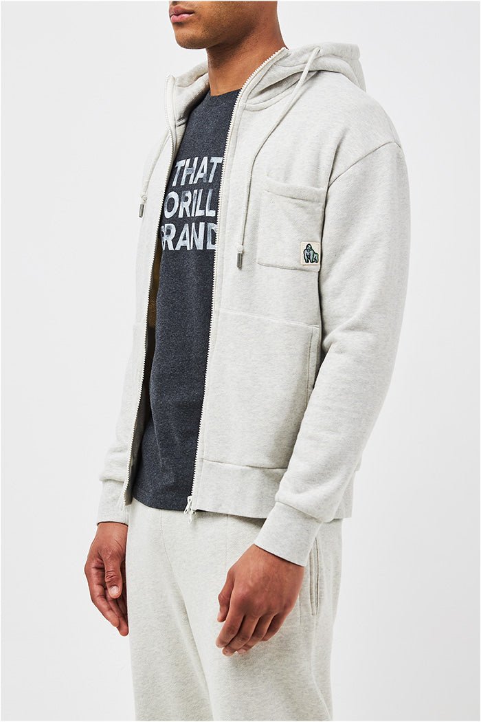 GORILLA ZIP HOODIE - OAT - THAT GORILLA BRAND