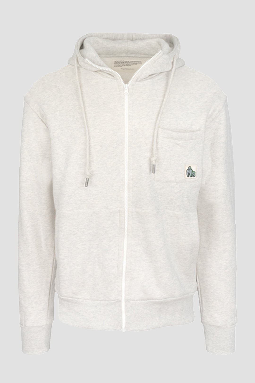GORILLA ZIP HOODIE - OAT - THAT GORILLA BRAND
