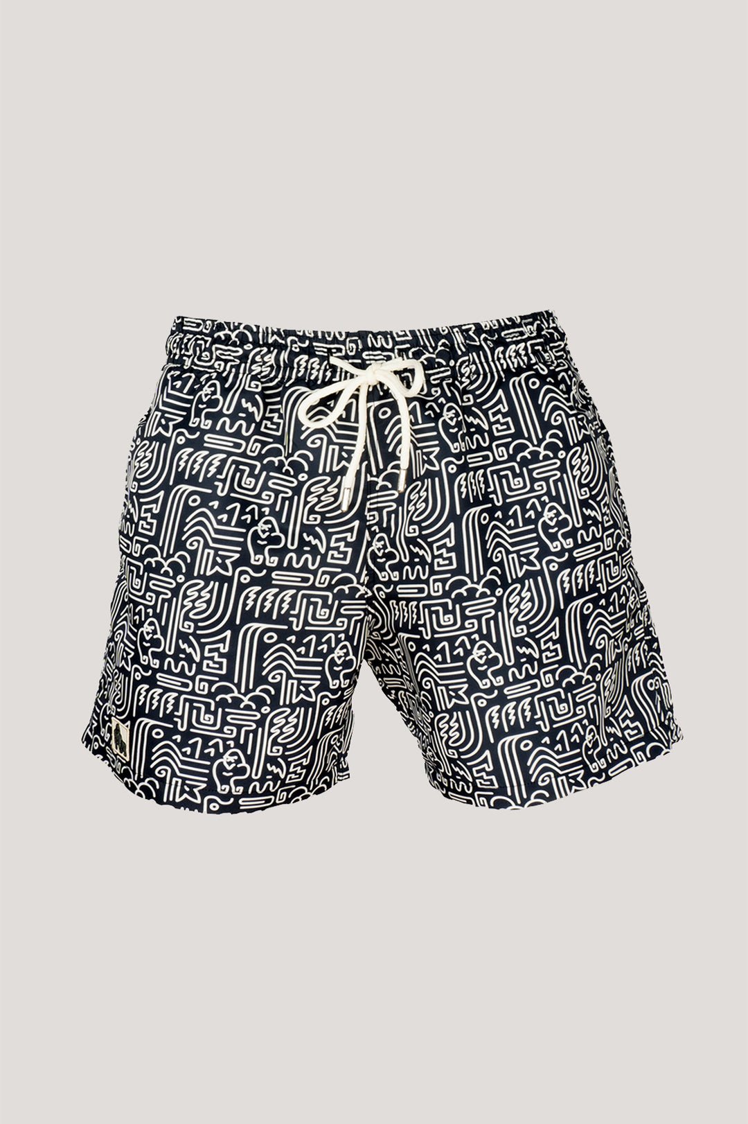 KIDS GORILLA WATERFALL TRUNKS - AOP BLACK - THAT GORILLA BRAND
