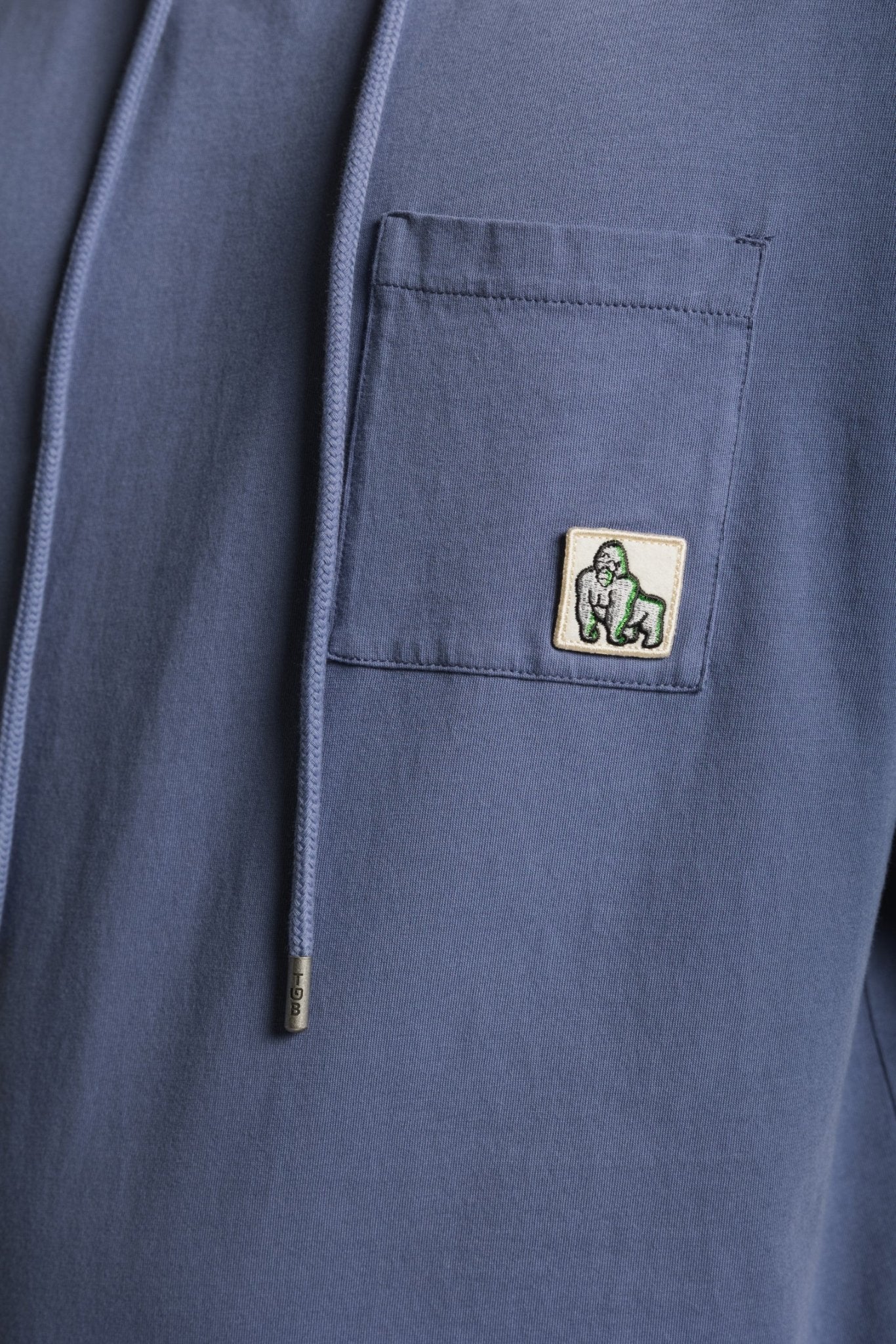 LIGHTWEIGHT SUMMER HOODIE - INDIGO - THAT GORILLA BRAND