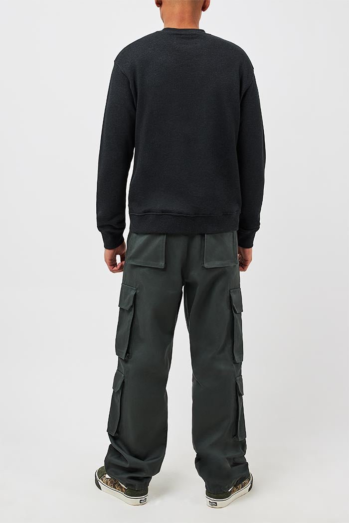 LOGO POCKET KANGA SWEATSHIRT - BLACK - THAT GORILLA BRAND