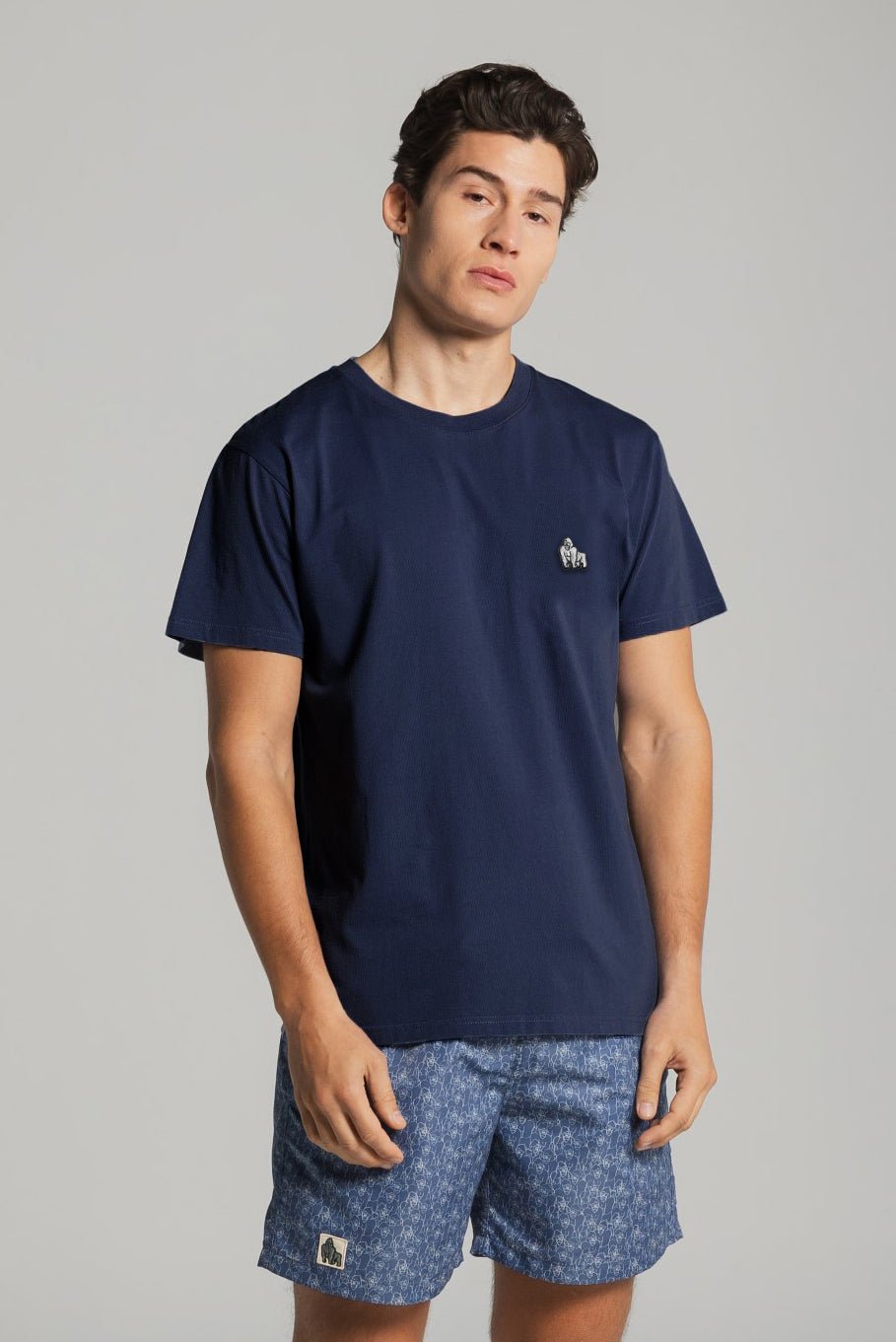 MINI EMBROIDERY T - NAVY - THAT GORILLA BRAND