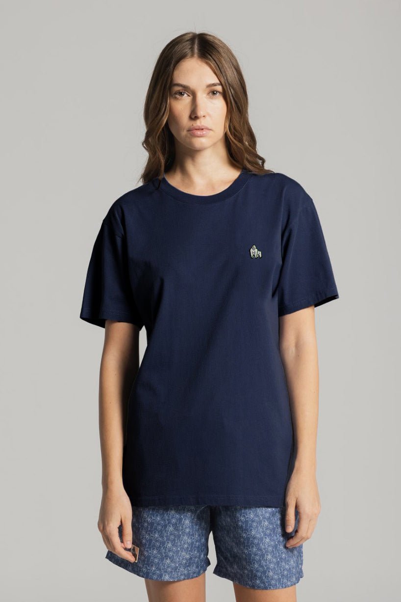 MINI EMBROIDERY T - NAVY - THAT GORILLA BRAND