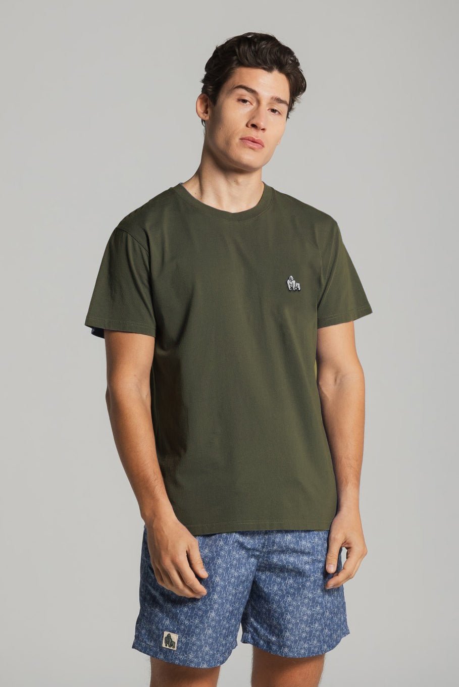 MINI EMBROIDERY T - OLIVE - THAT GORILLA BRAND