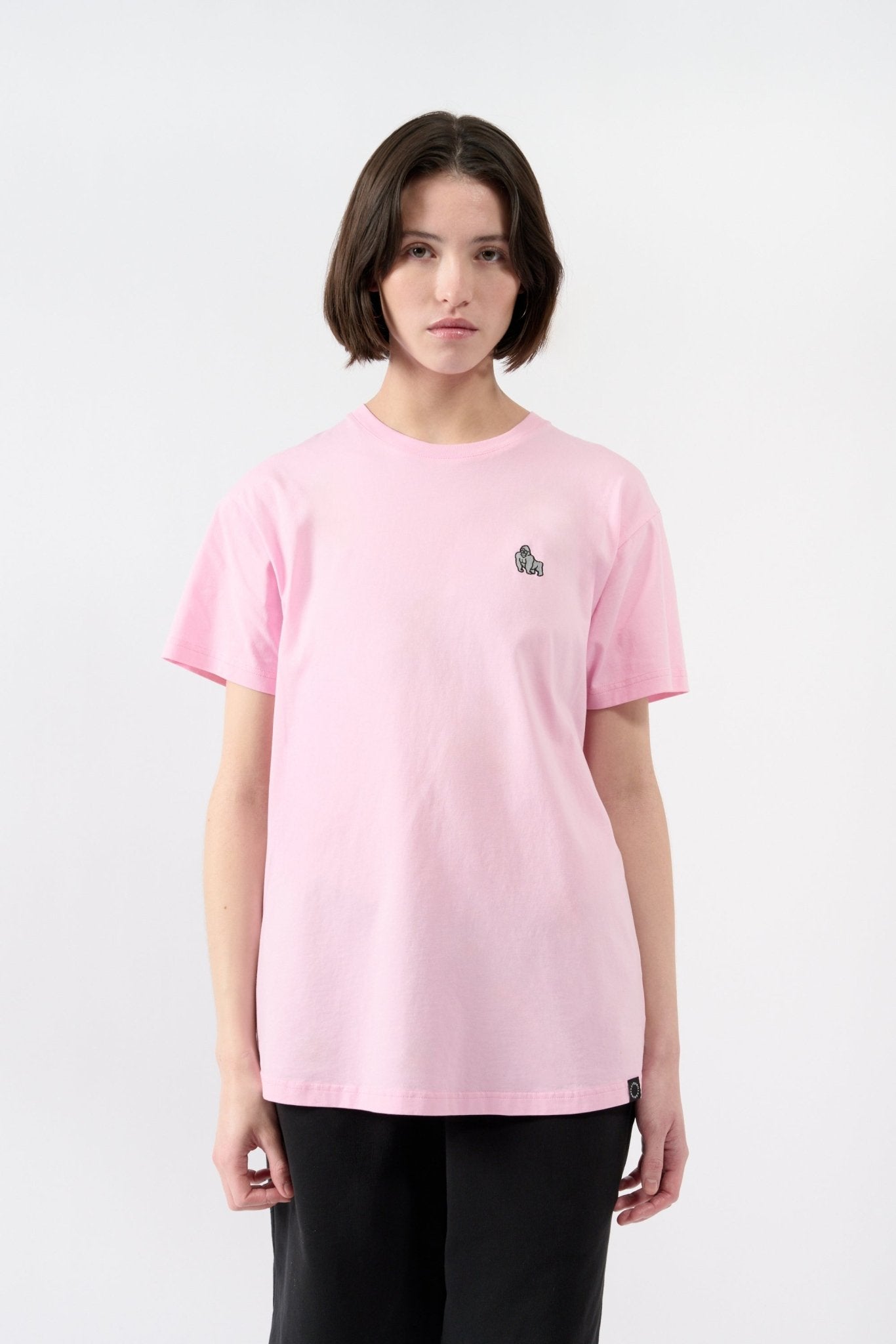 Mini Embroidery T-shirt - Pink - THAT GORILLA BRAND