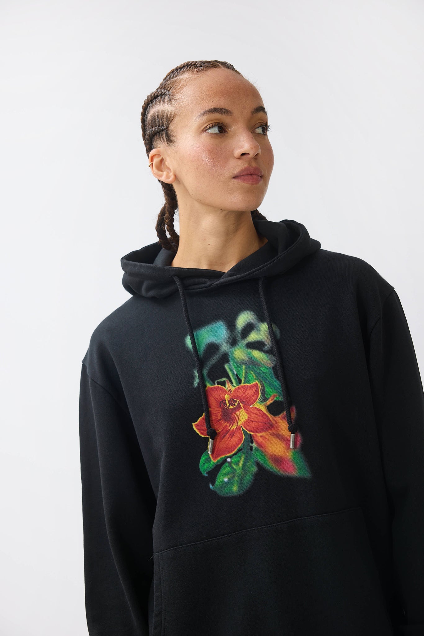 NANDI FLAME HOODIE - BLACK - THAT GORILLA BRAND