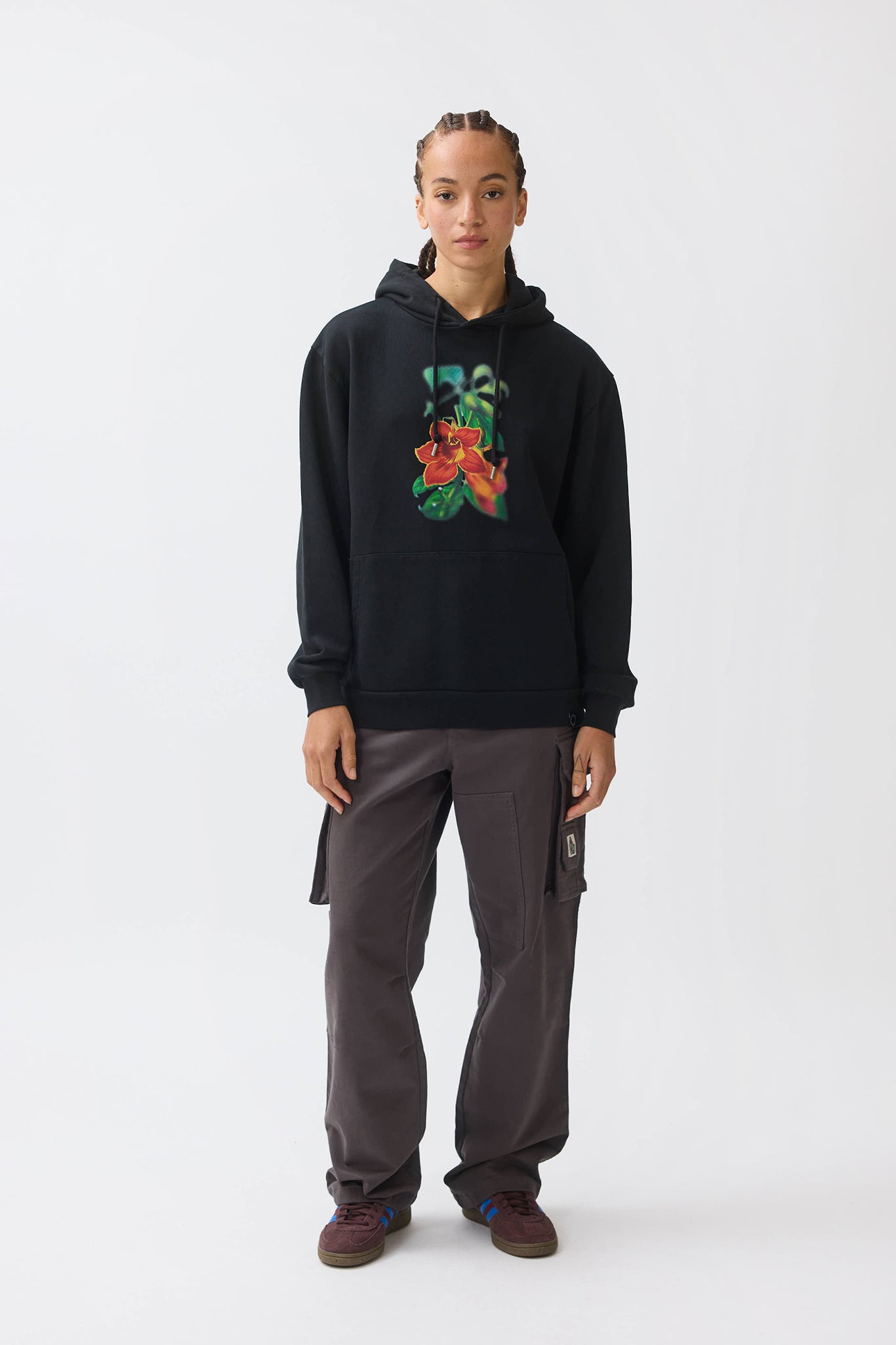 NANDI FLAME HOODIE - BLACK - THAT GORILLA BRAND