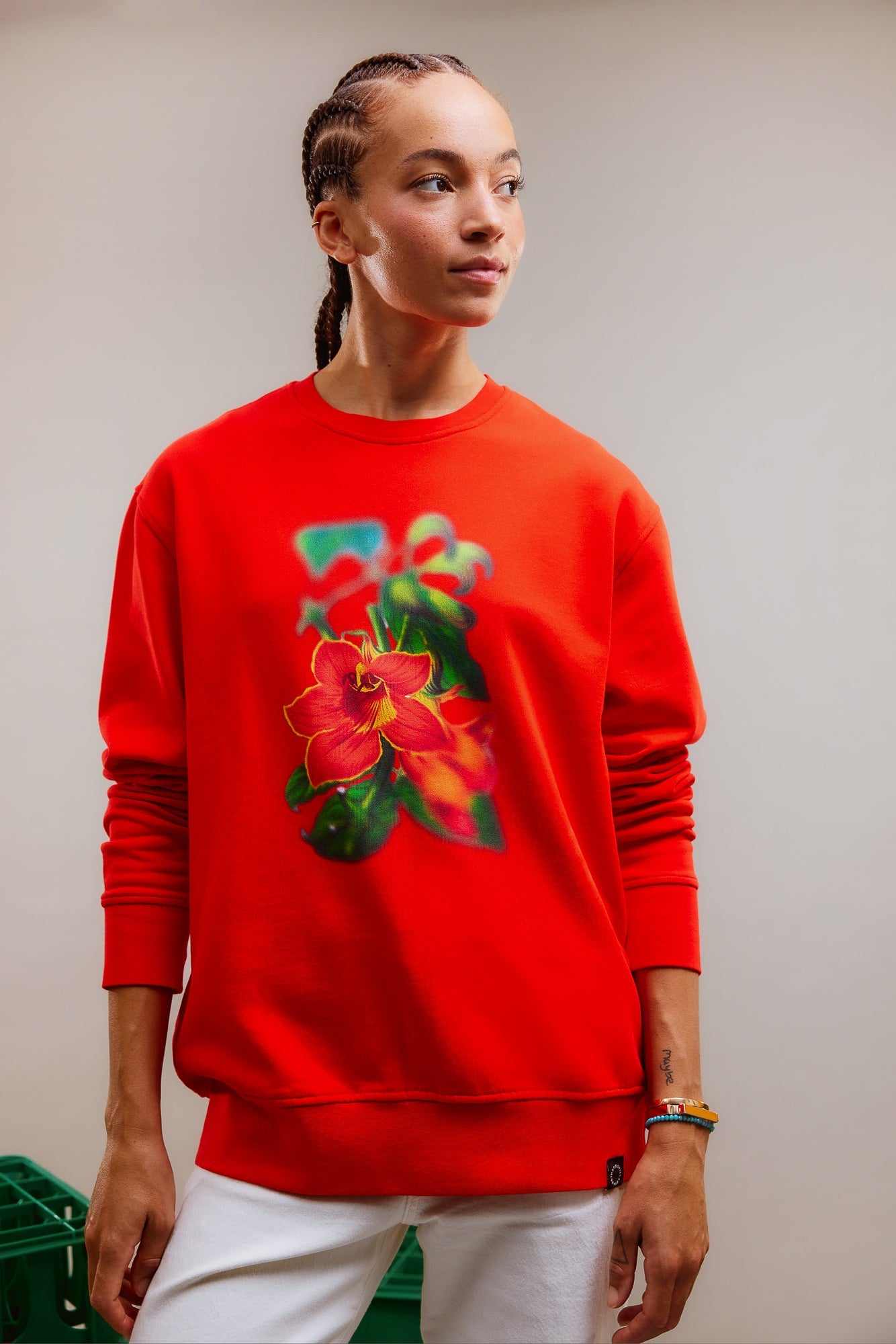 NANDI FLAME SWEATSHIRT - RED - THAT GORILLA BRAND