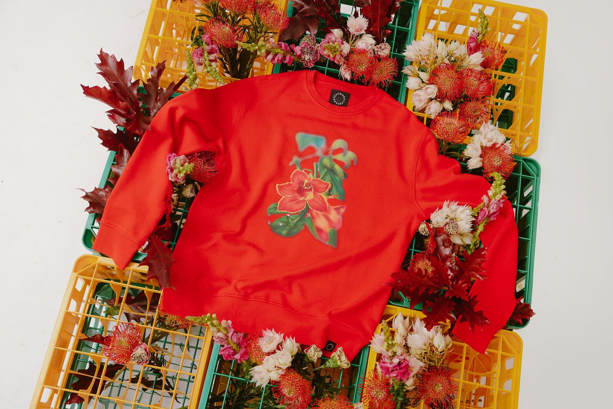 NANDI FLAME SWEATSHIRT - RED - THAT GORILLA BRAND