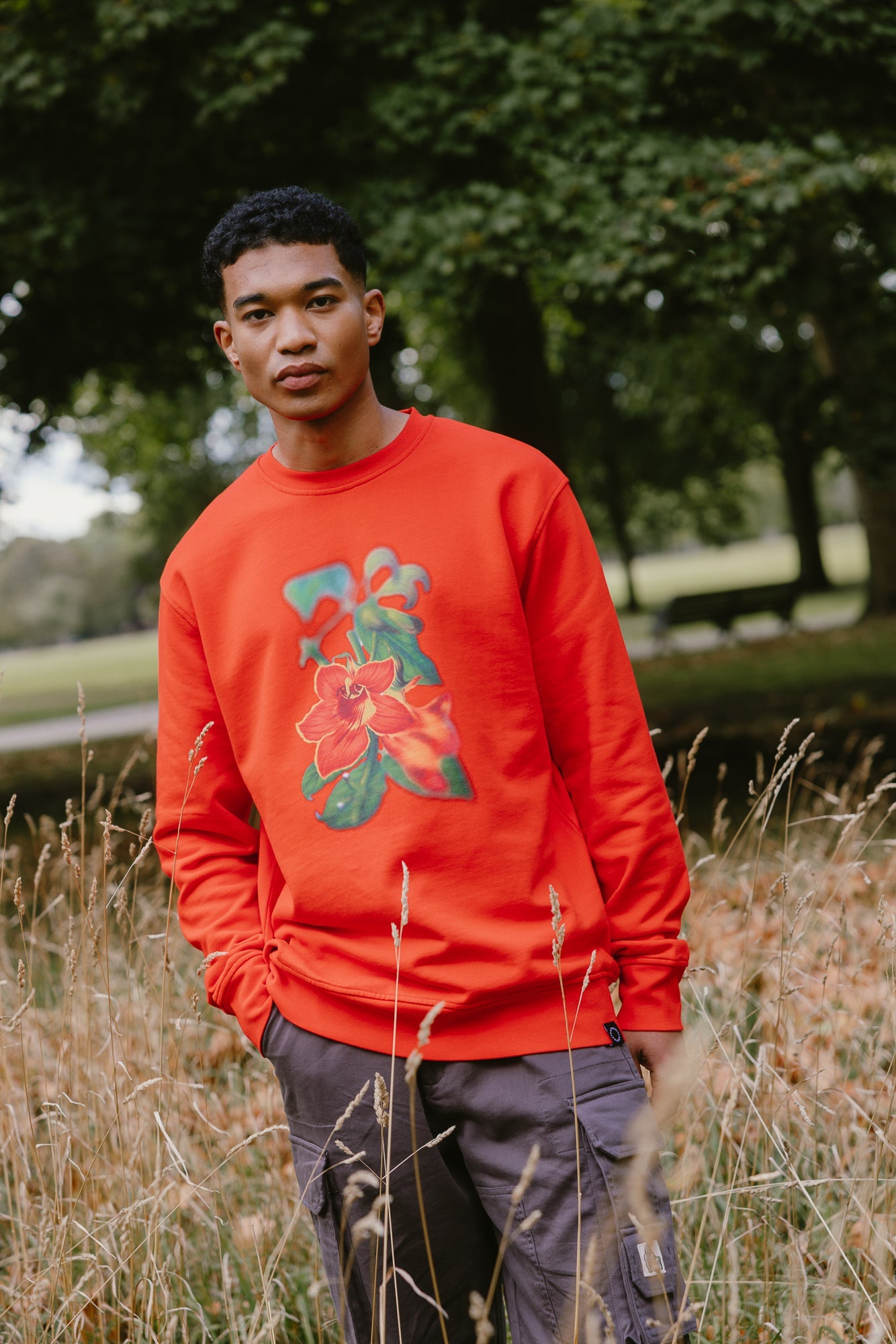 NANDI FLAME SWEATSHIRT - RED - THAT GORILLA BRAND