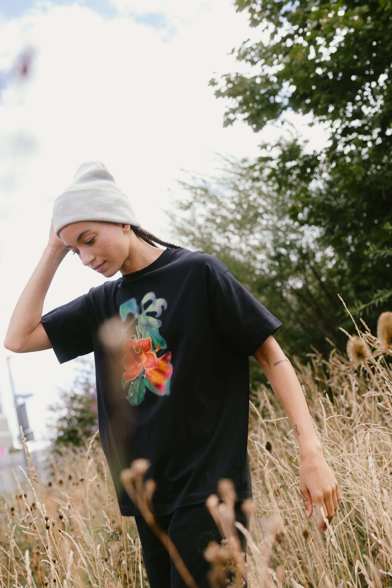 NANDI FLAME T - SHIRT - BLACK - THAT GORILLA BRAND
