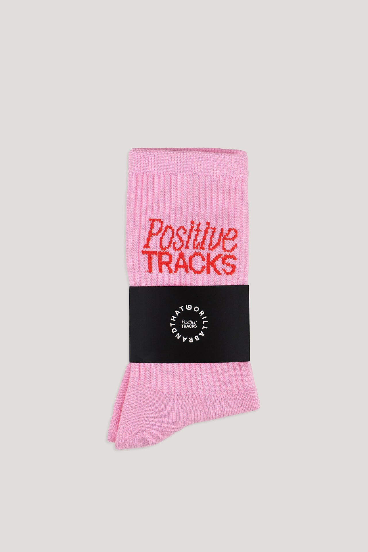 POSITIVE TRACKS SOCKS - PINK - THAT GORILLA BRAND