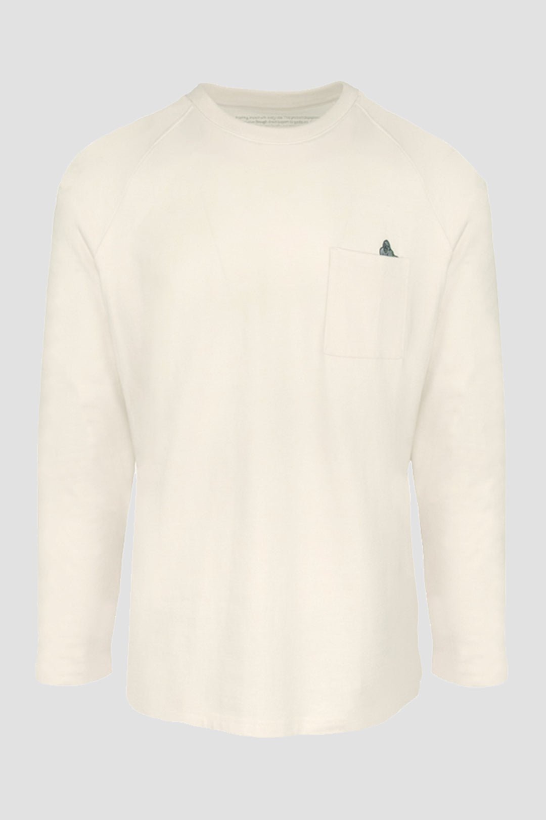 RAGLAN LONG SLEEVE POCKET T - DUST WHITE - THAT GORILLA BRAND