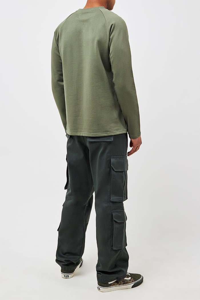 RAGLAN LONG SLEEVE POCKET T - ROCK - THAT GORILLA BRAND