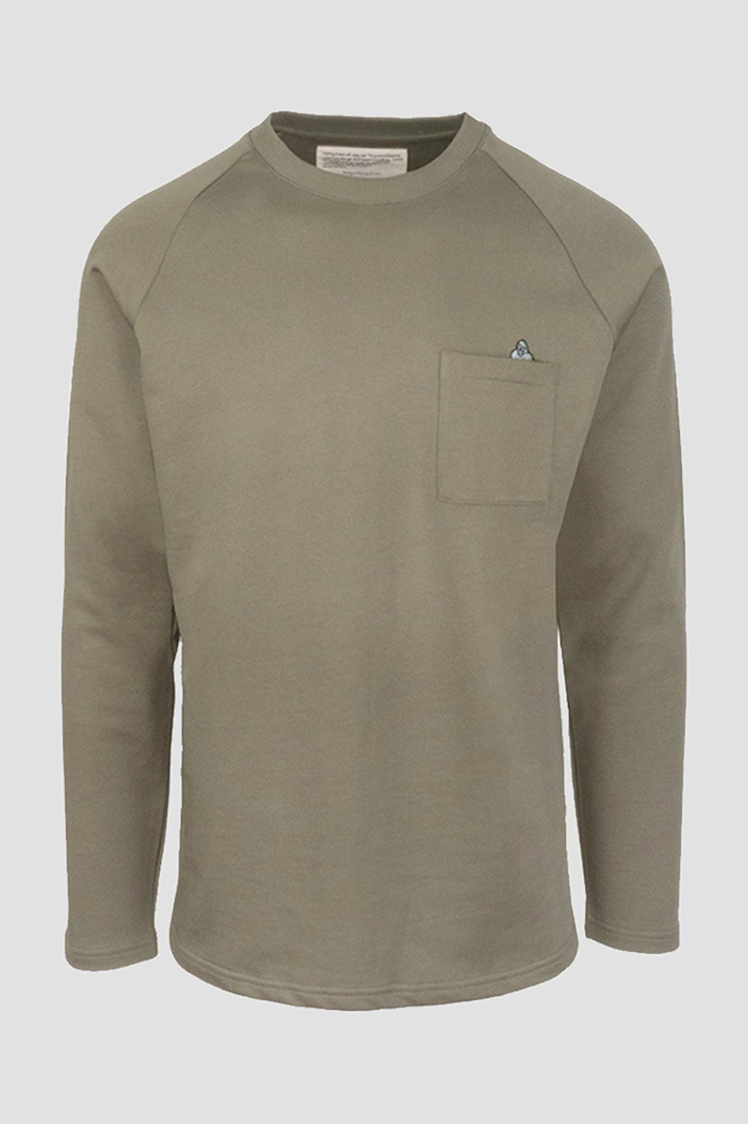 RAGLAN LONG SLEEVE POCKET T - ROCK - THAT GORILLA BRAND