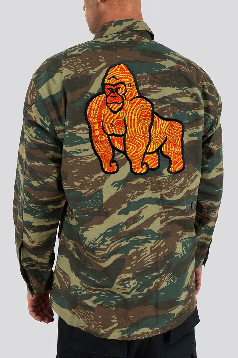 RANGER EMBROIDERED CAMO JACKET - AMBER STITCH - THAT GORILLA BRAND