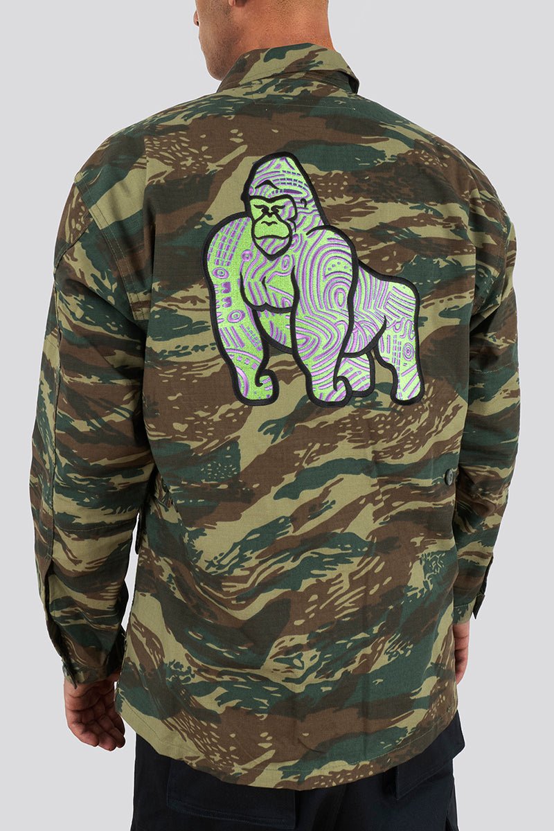RANGER EMBROIDERED CAMO JACKET - ORCHID STITCH - THAT GORILLA BRAND